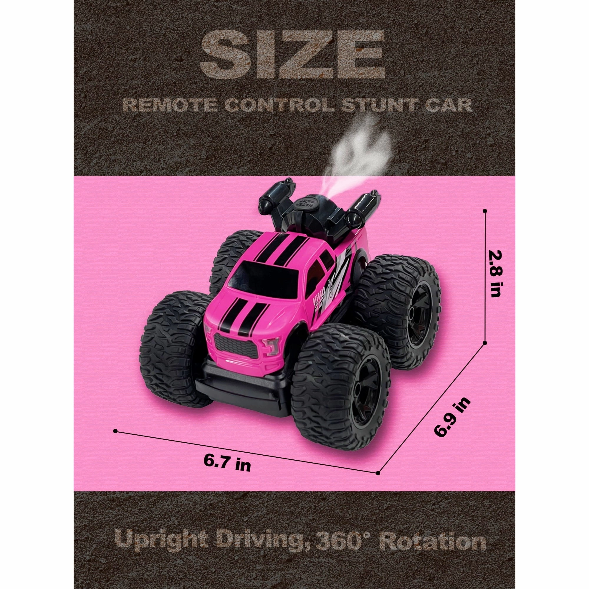 10Leccion Remote Control Monster Truck for Girls, Pink