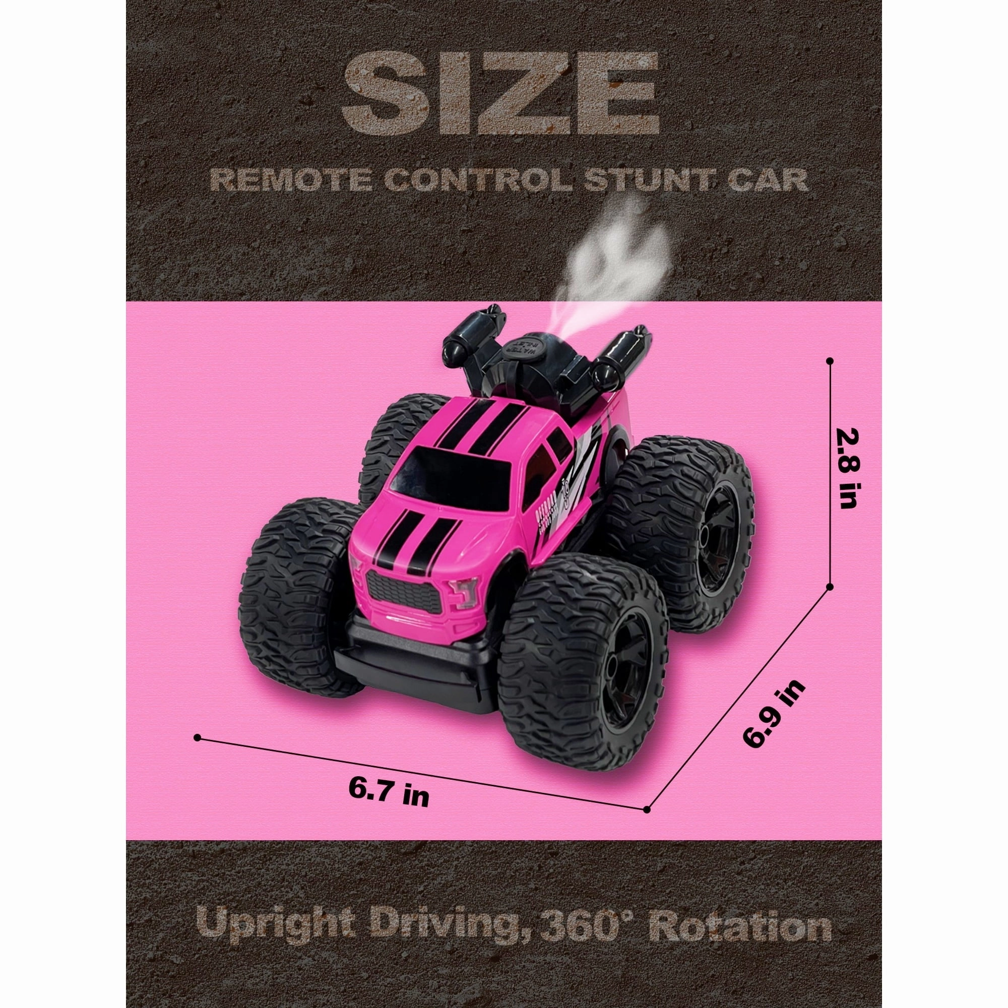10Leccion Remote Control Monster Truck for Girls, Pink
