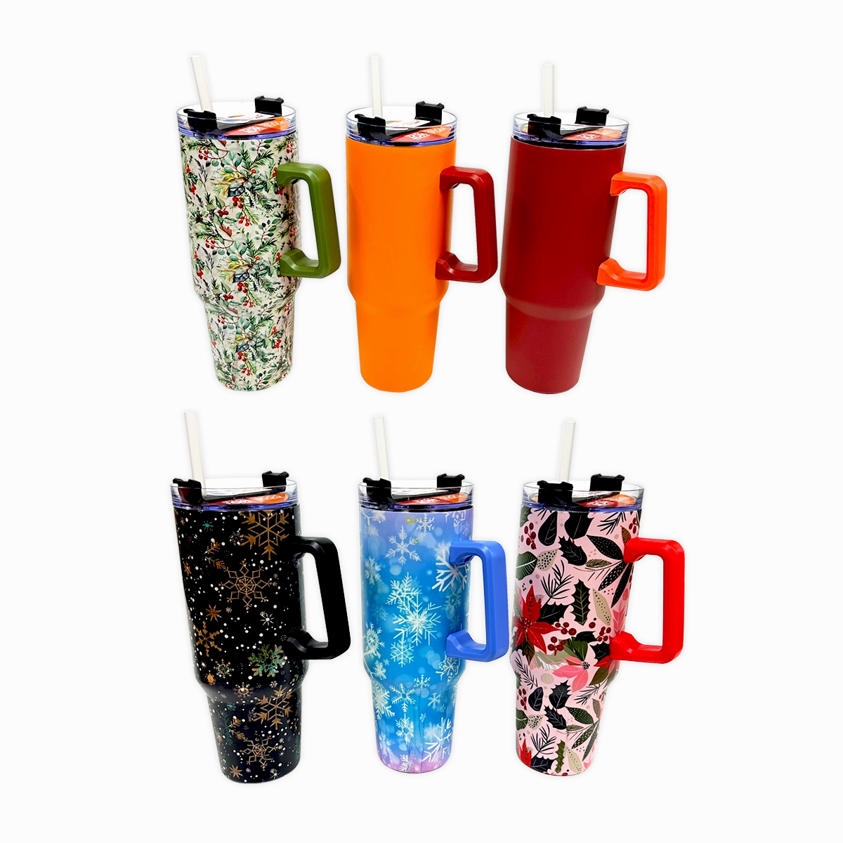 40 oz Stainless-Steel Insulated Seasonal Cups - 15 Pieces Per Retail Ready Display 88571