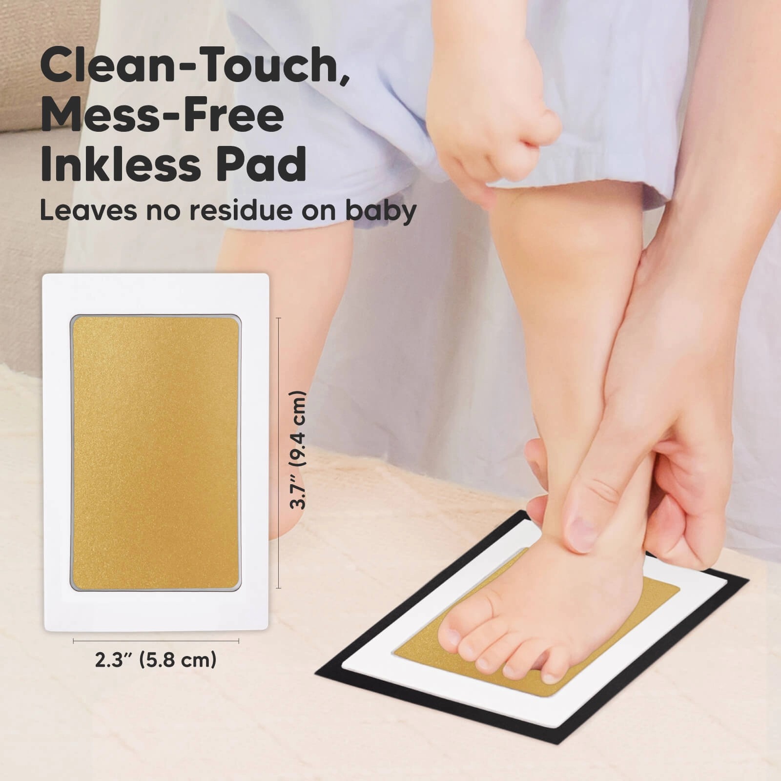 4-Pack Inkless Ink Pads (Gold/Silver)