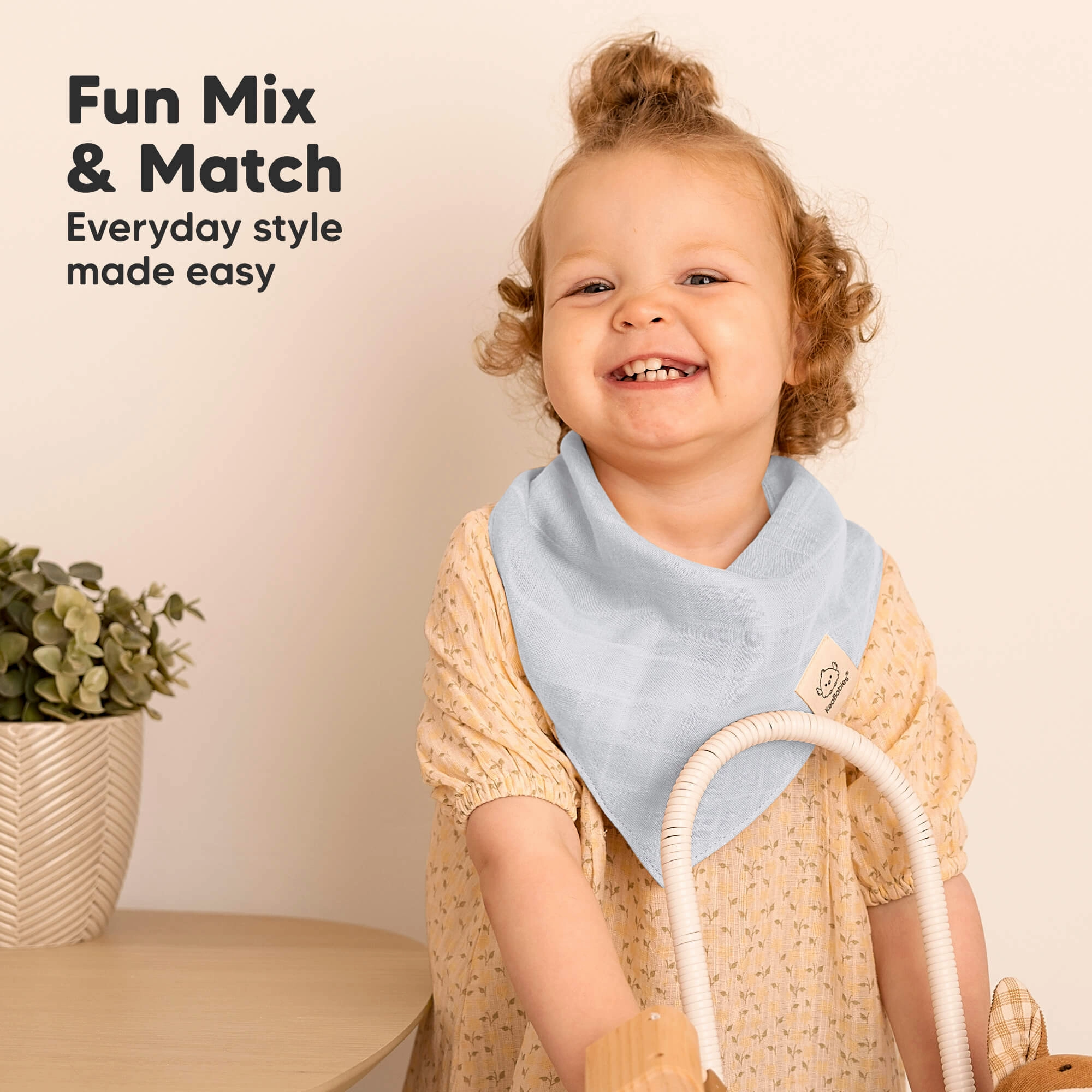 8-Pack Lumi Muslin Bandana Bibs (Dew)