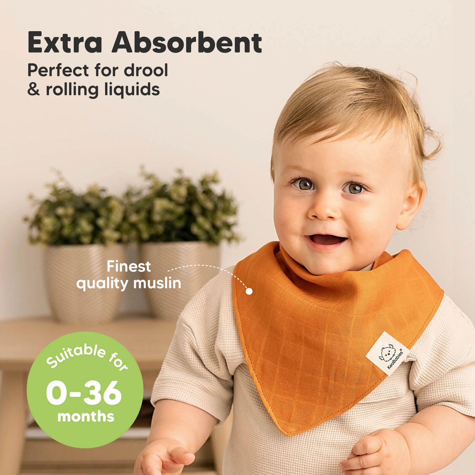 8-Pack Lumi Muslin Bandana Bibs