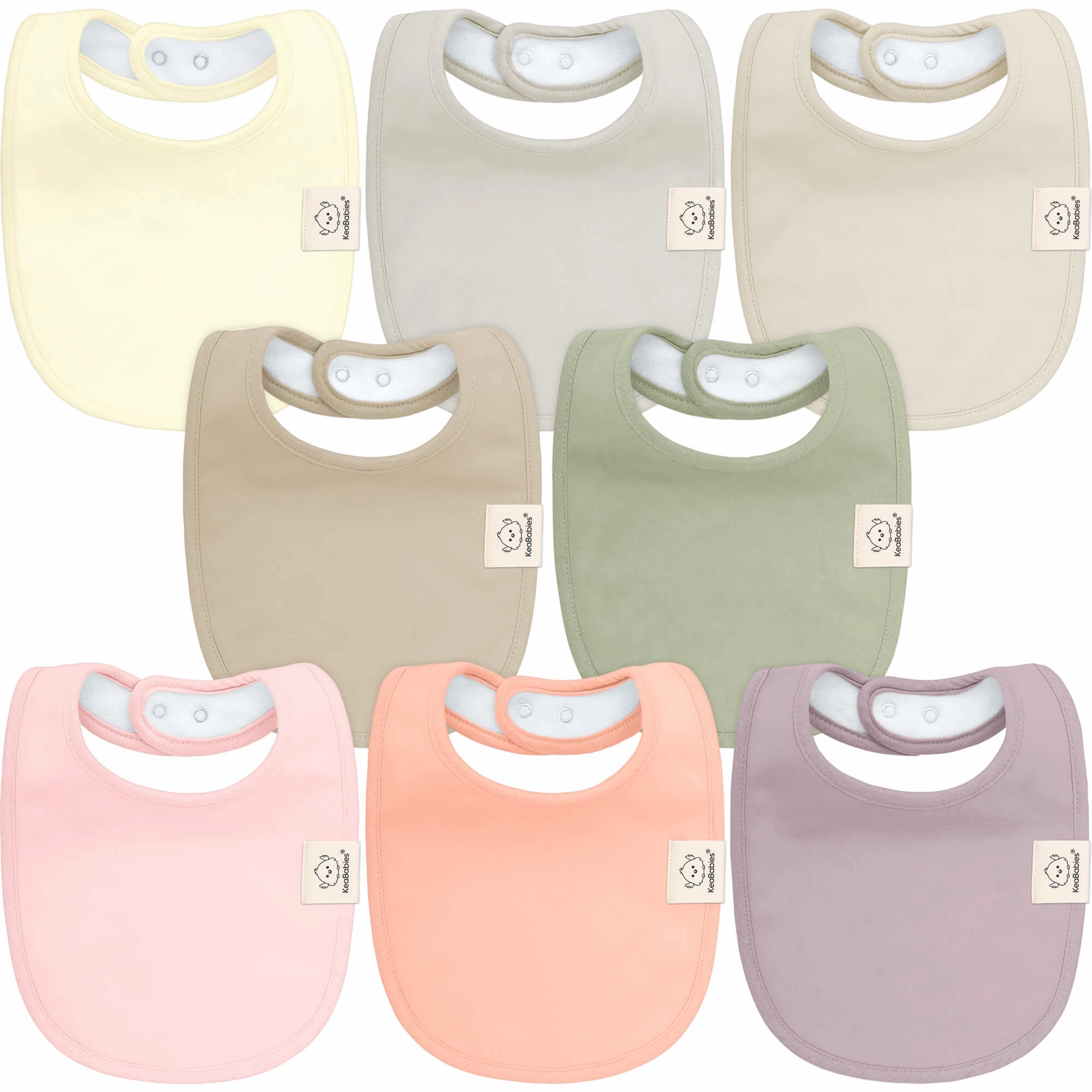 8-Pack Urban Drool Bibs