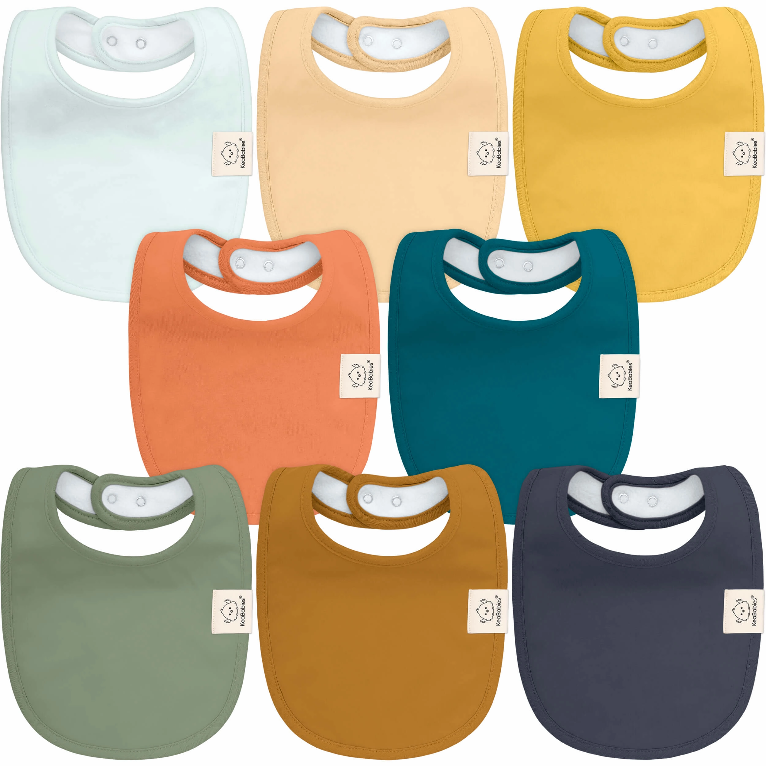 8-Pack Urban Drool Bibs