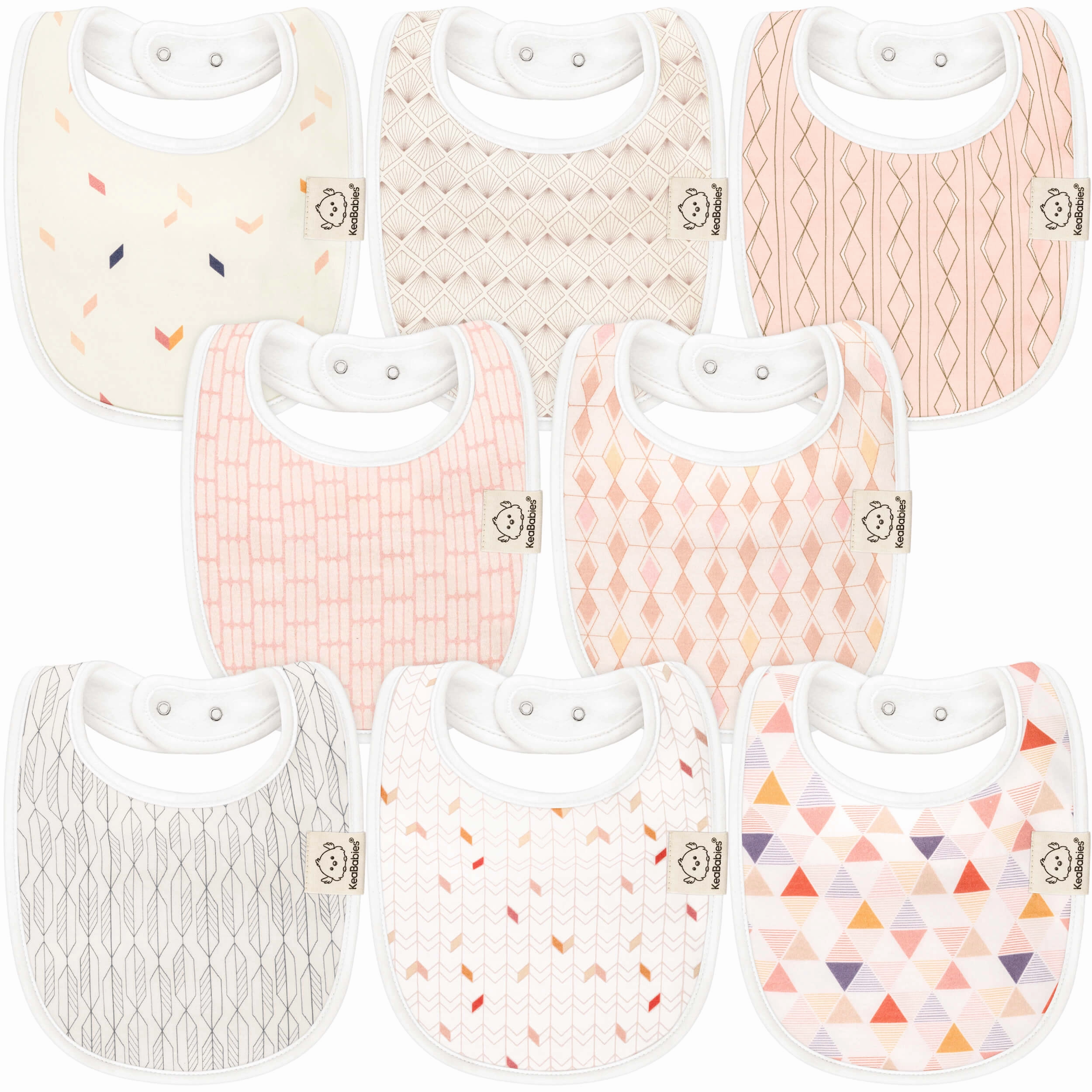 8-Pack Urban Drool Bibs