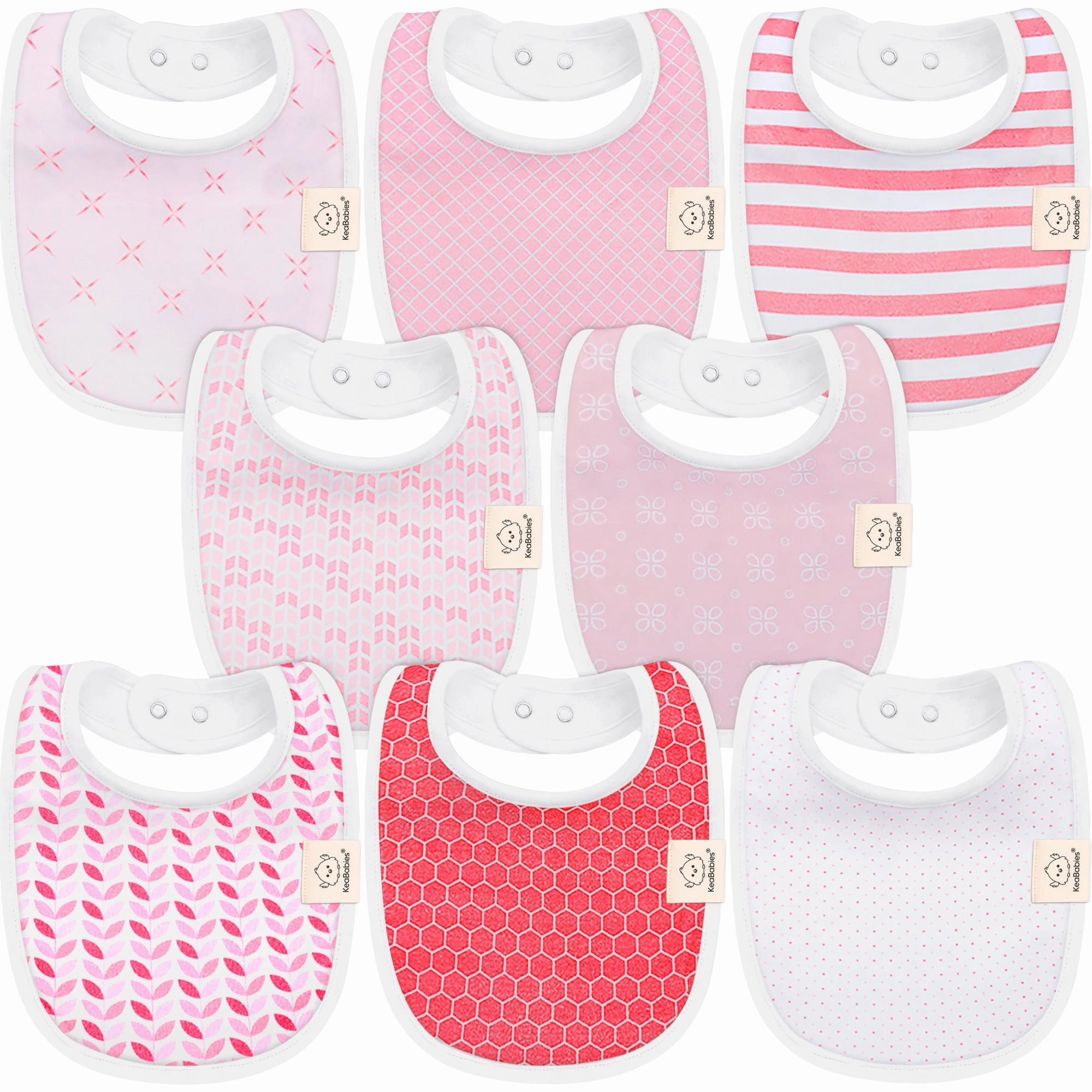 8-Pack Urban Drool Bibs