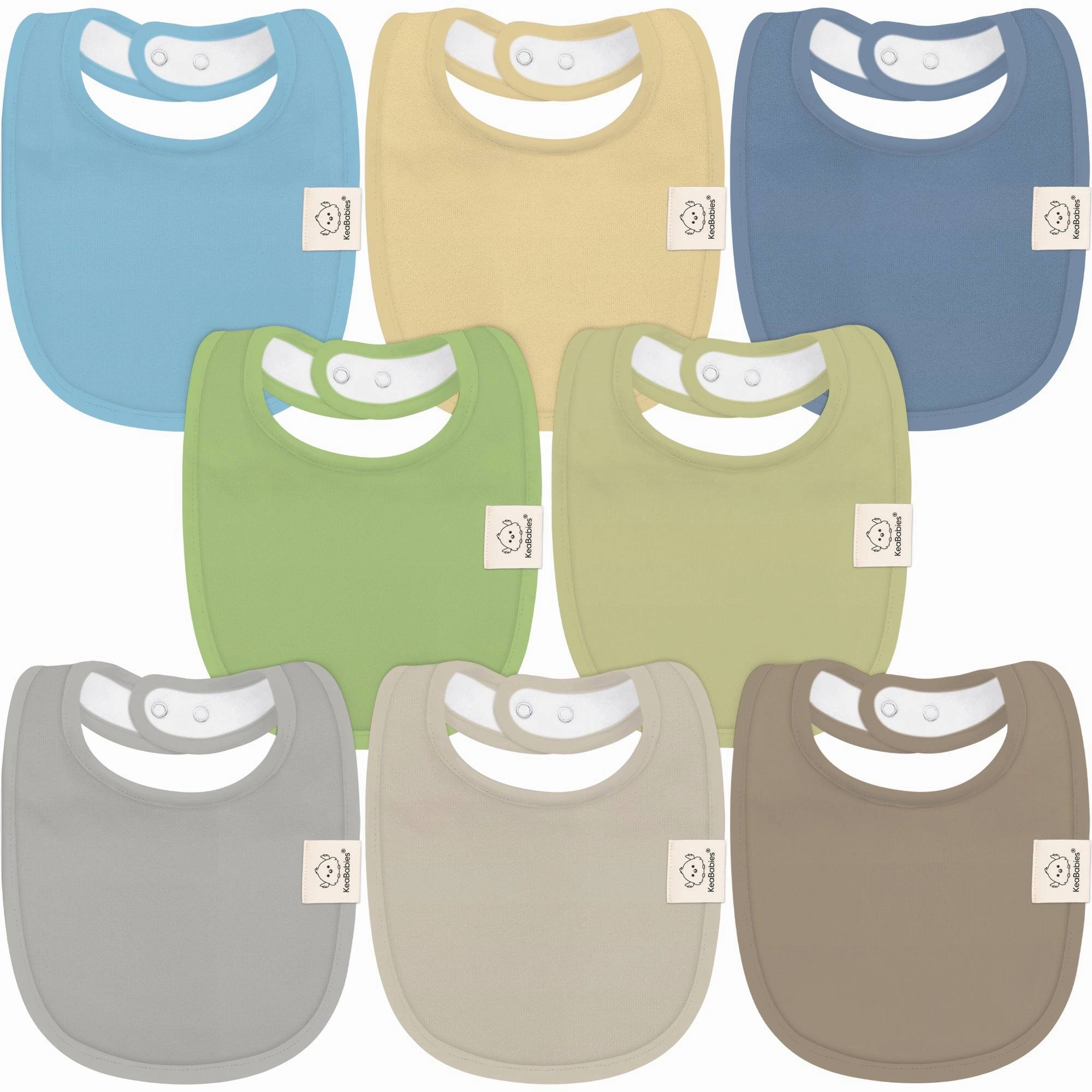 8-Pack Urban Drool Bibs