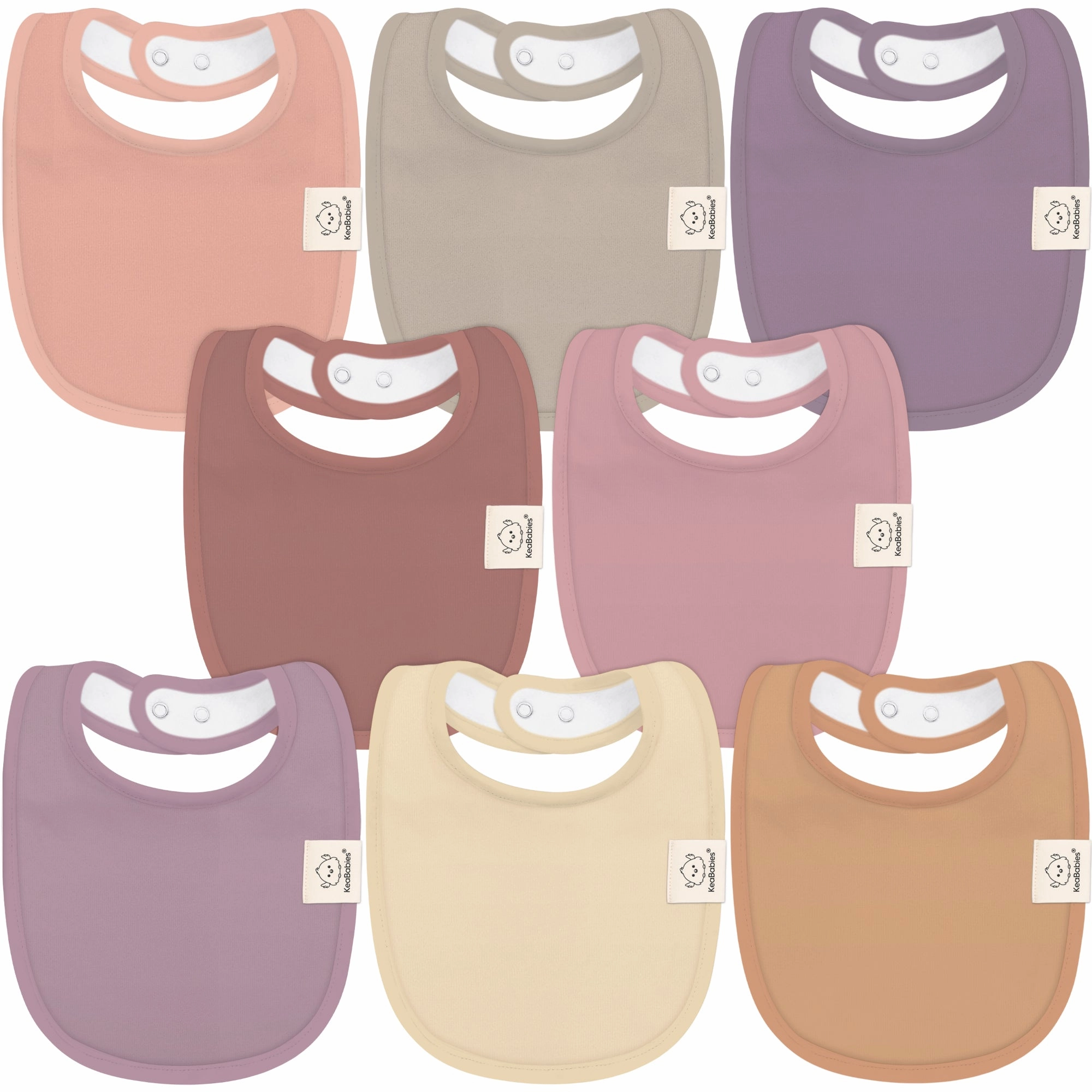 8-Pack Urban Drool Bibs