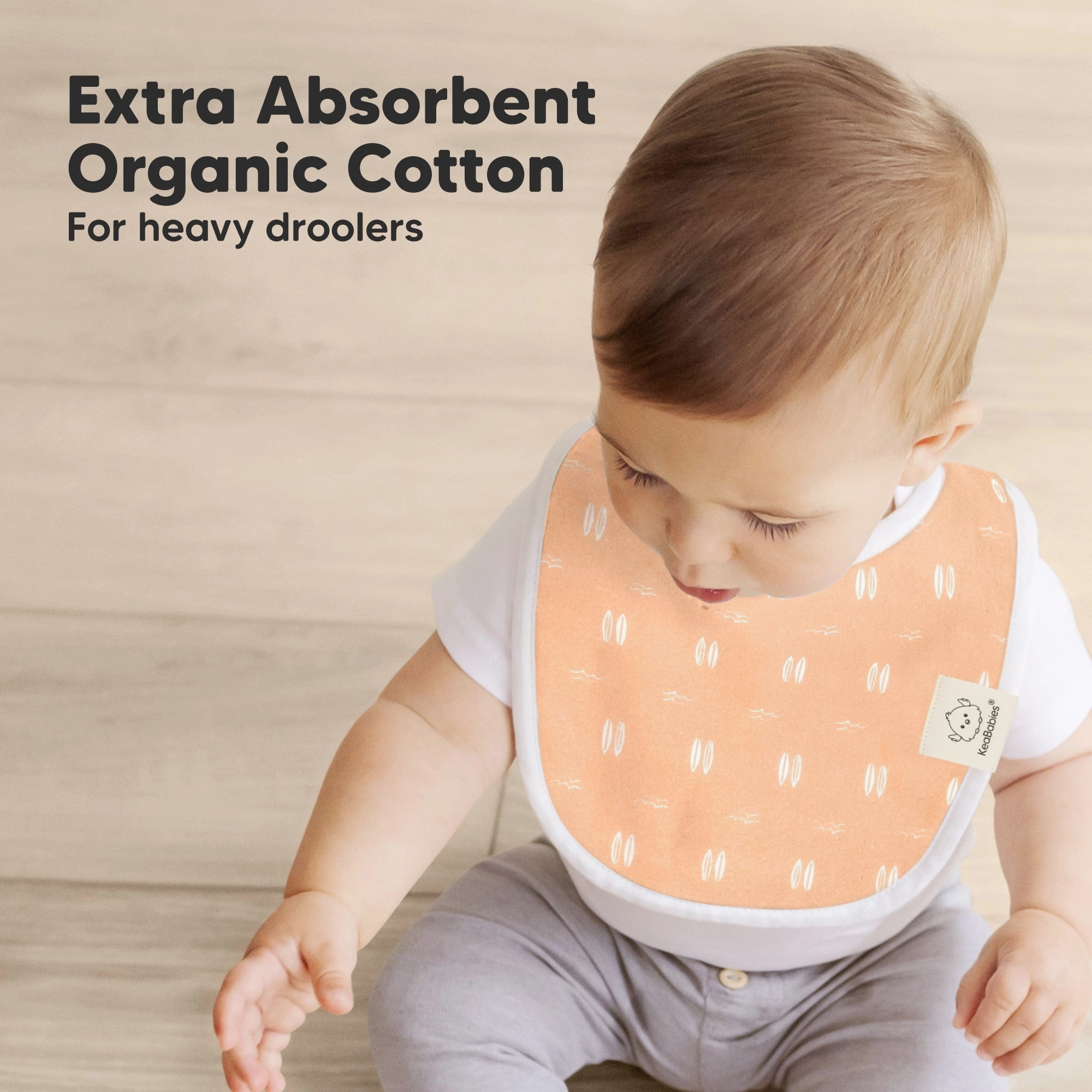 8-Pack Urban Drool Bibs (Beach Day)