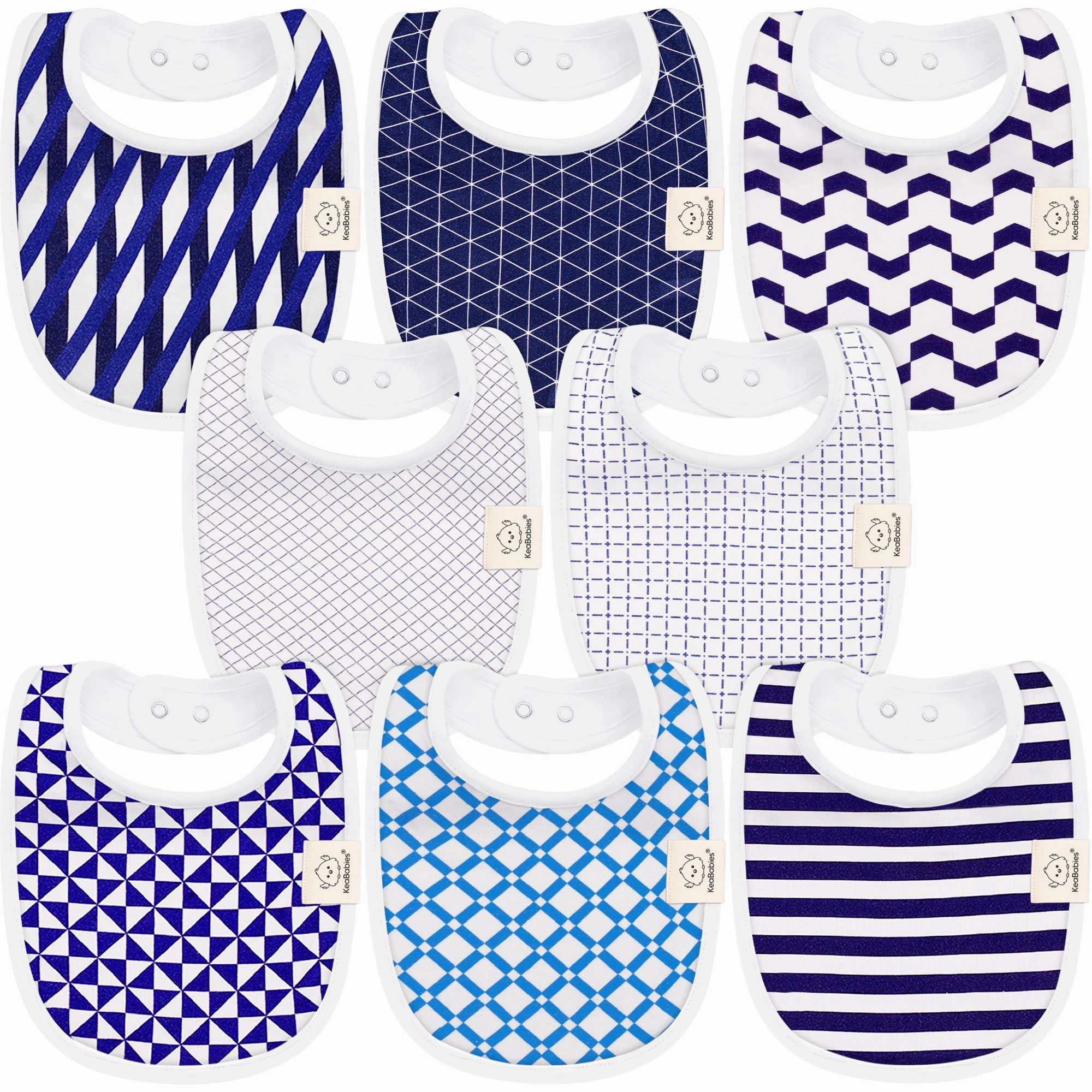 8-Pack Urban Drool Bibs