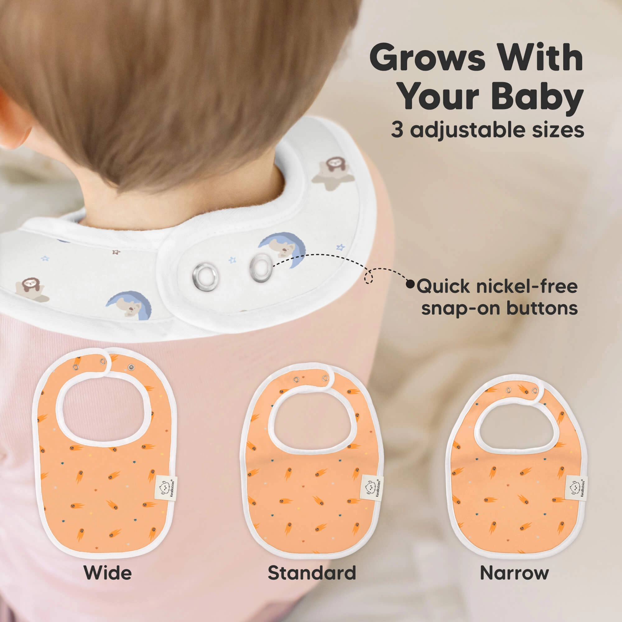 8-Pack Urban Drool Bibs (Cosmo)