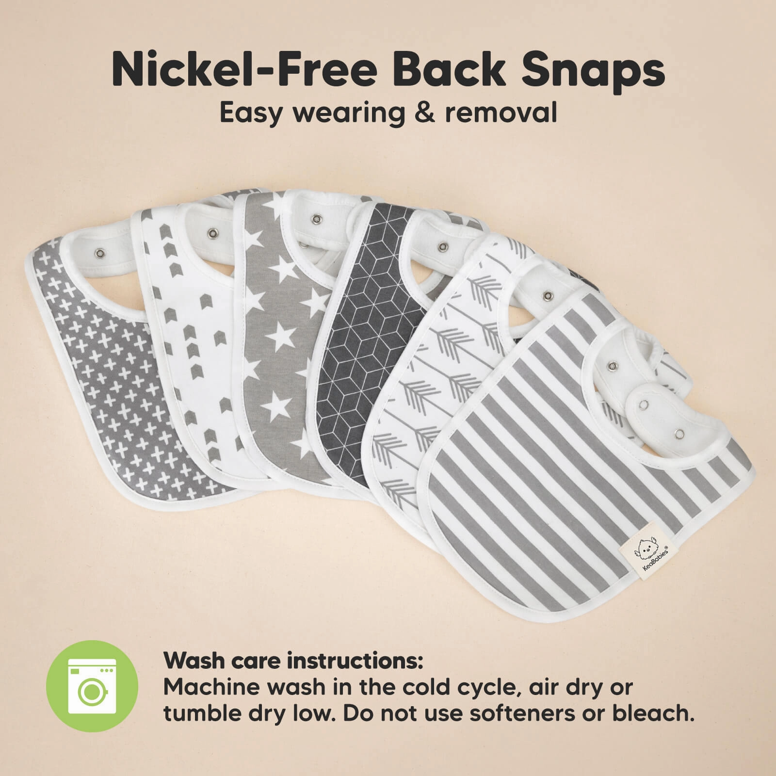 8-Pack Urban Drool Bibs