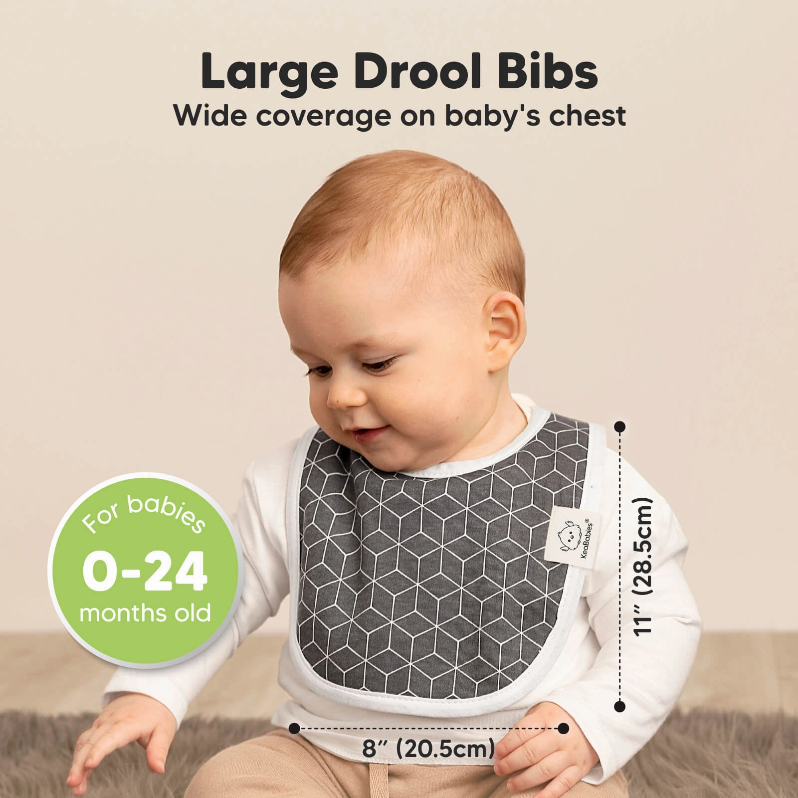 8-Pack Urban Drool Bibs