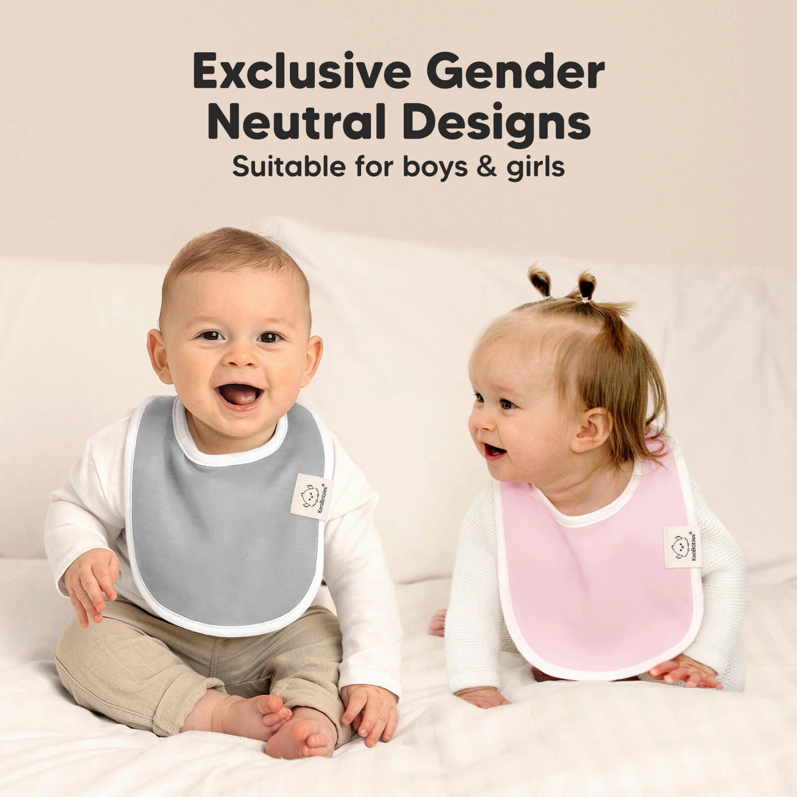 8-Pack Urban Drool Bibs (Muted Pastel)