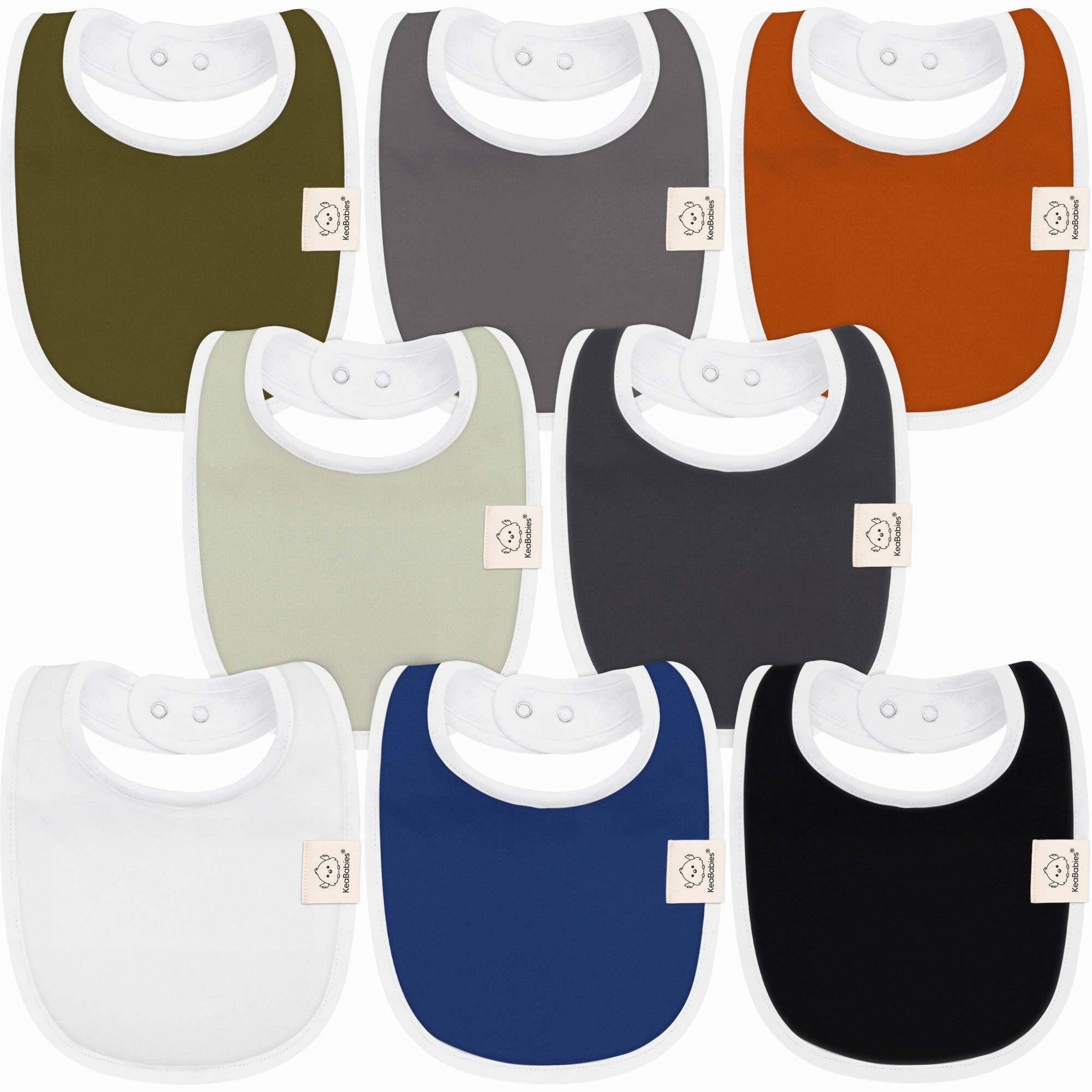 8-Pack Urban Drool Bibs