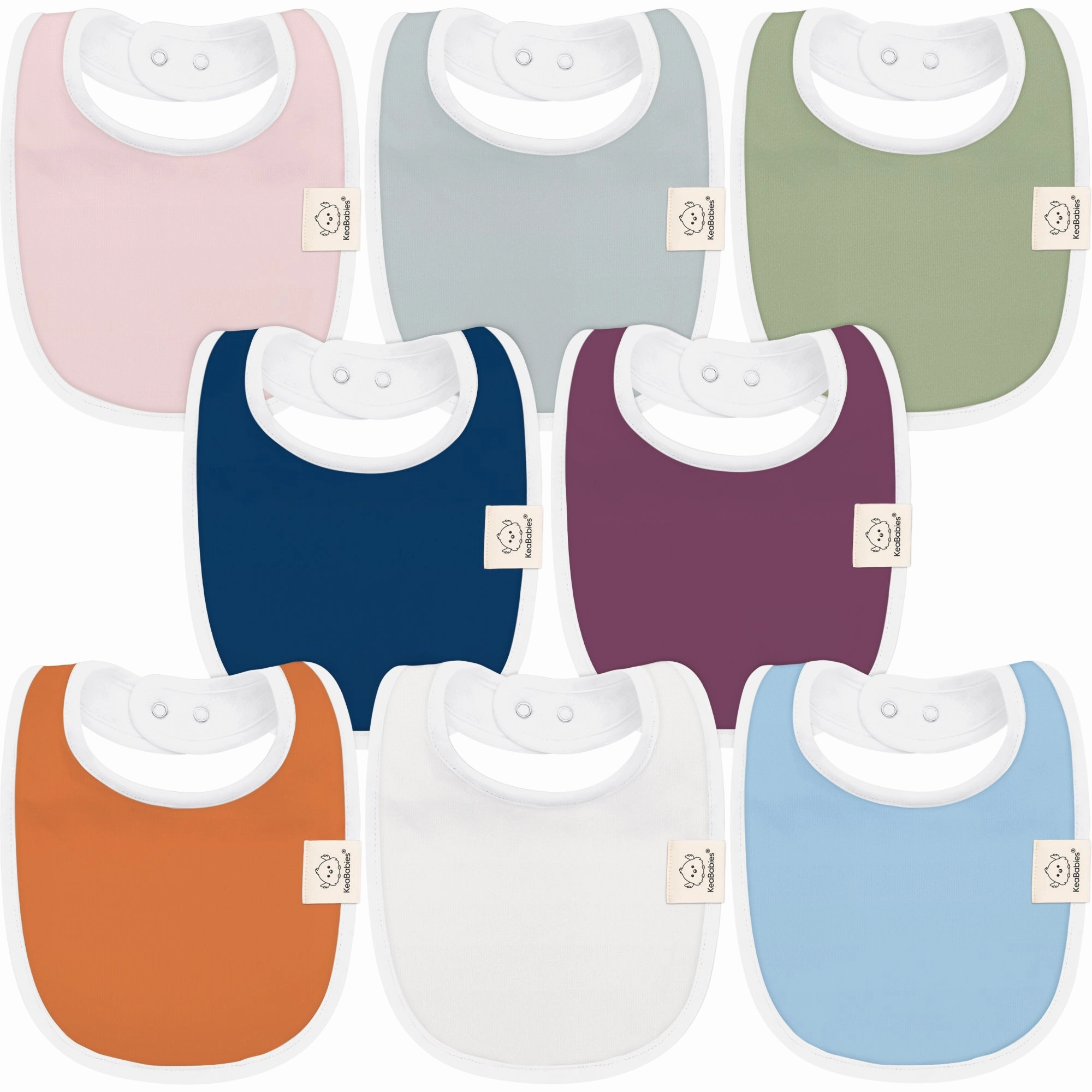 8-Pack Urban Drool Bibs