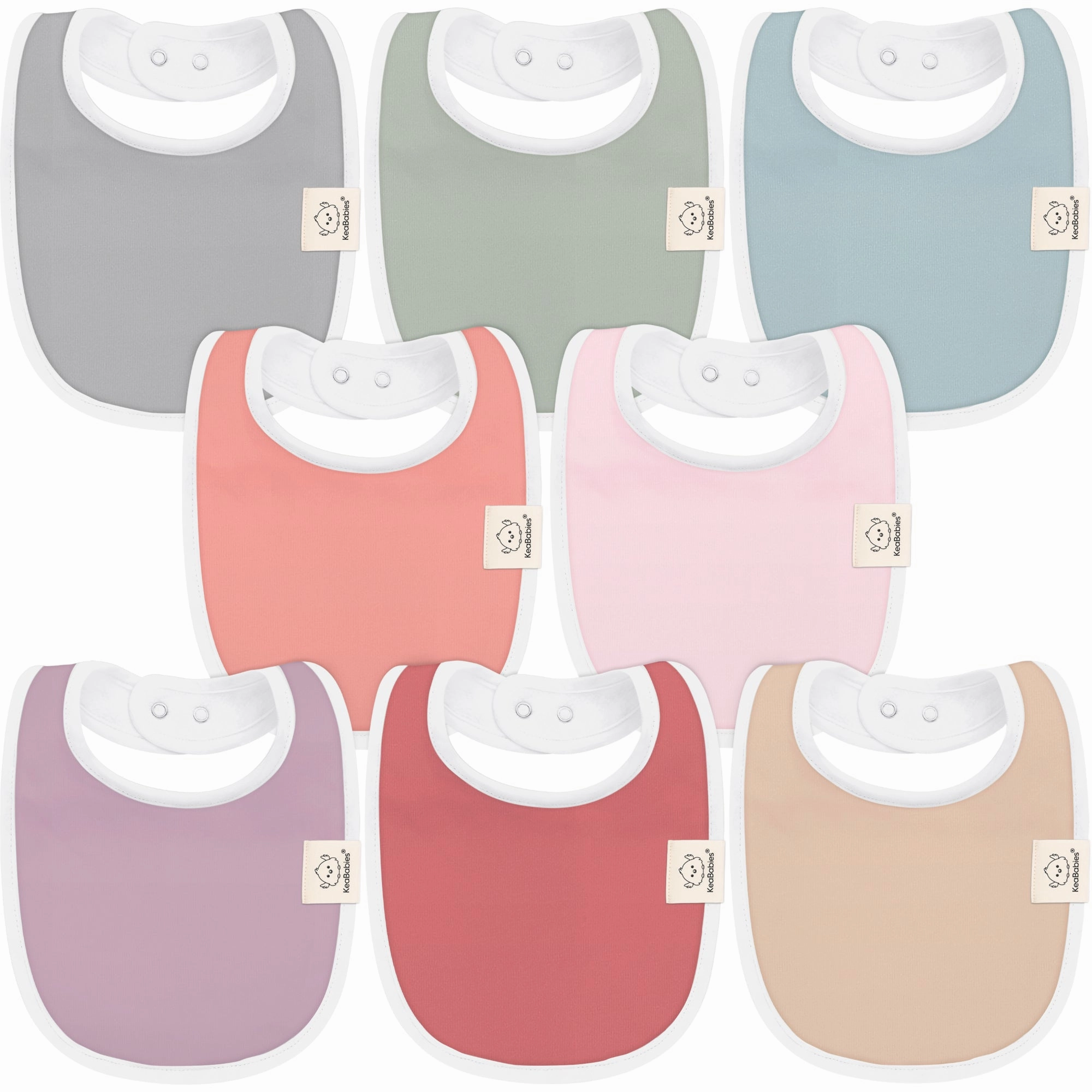 8-Pack Urban Drool Bibs