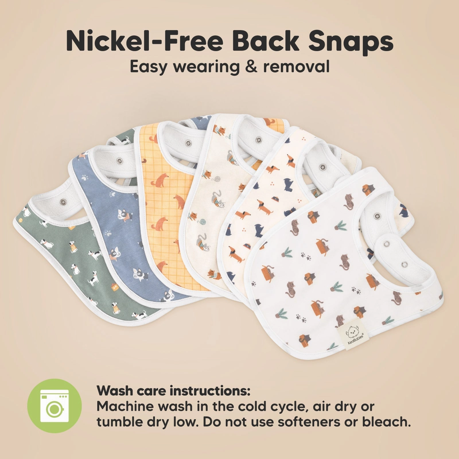 8-Pack Urban Drool Bibs (Pets & Paws)