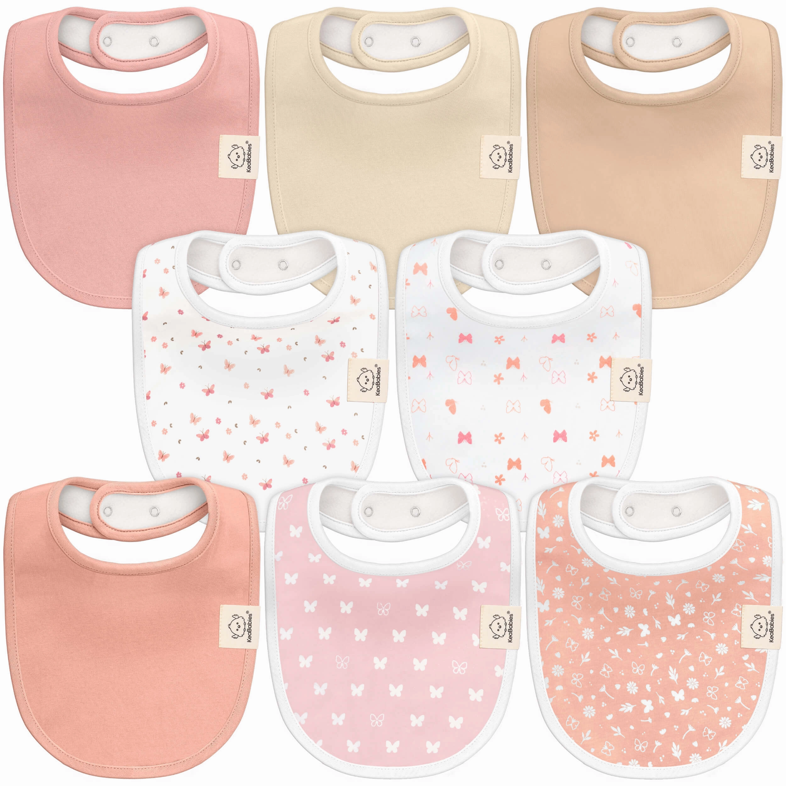 8-Pack Urban Drool Bibs