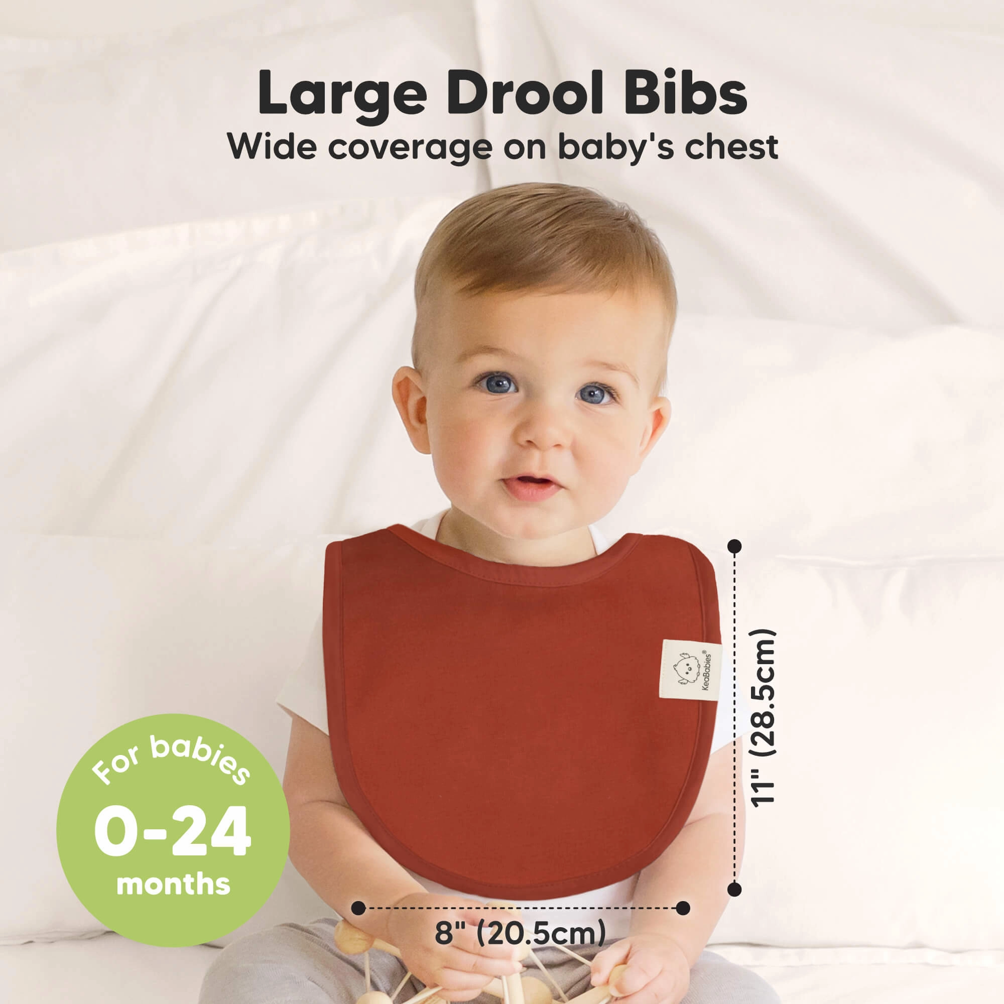 8-Pack Urban Drool Bibs (Sahara)