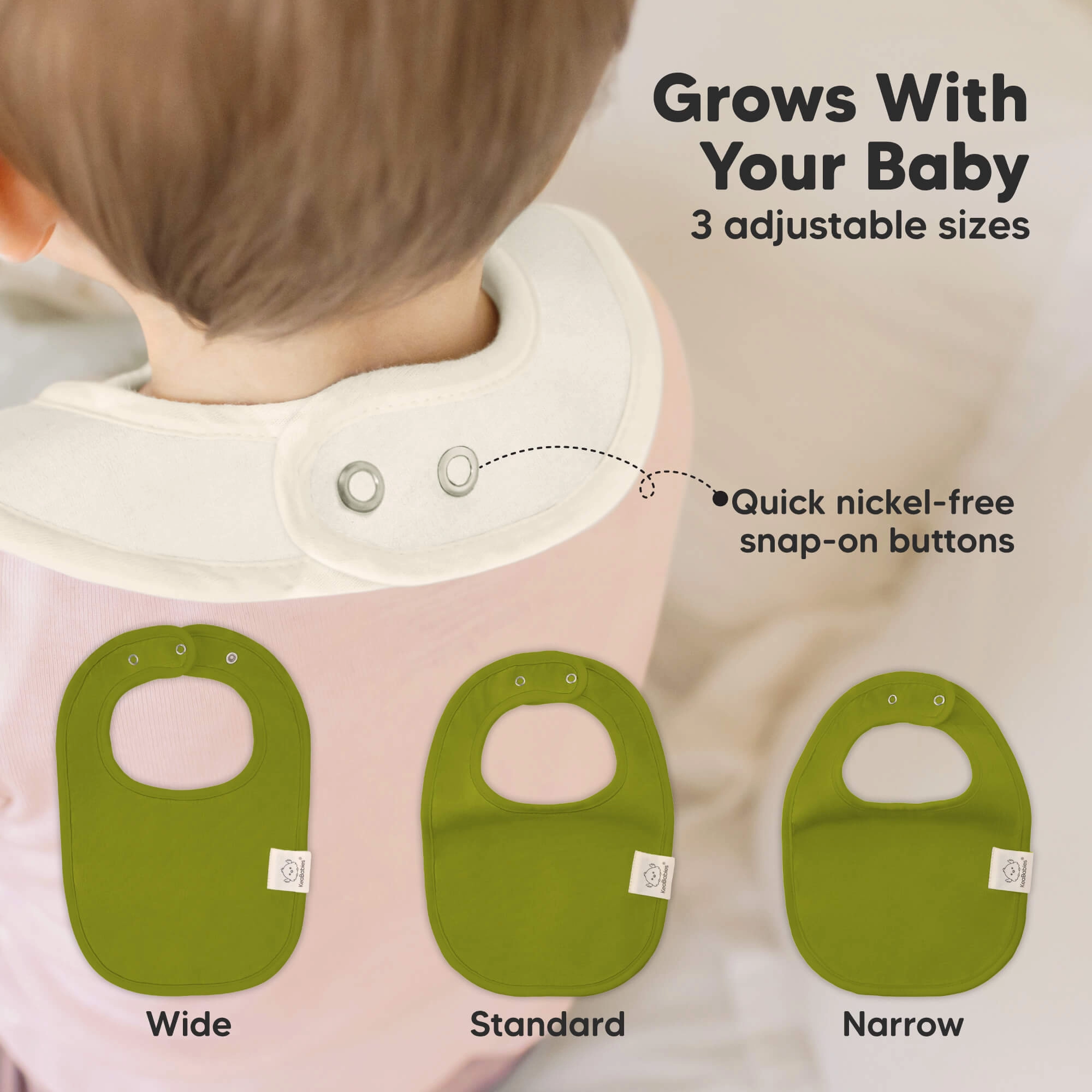 8-Pack Urban Drool Bibs (Sahara)