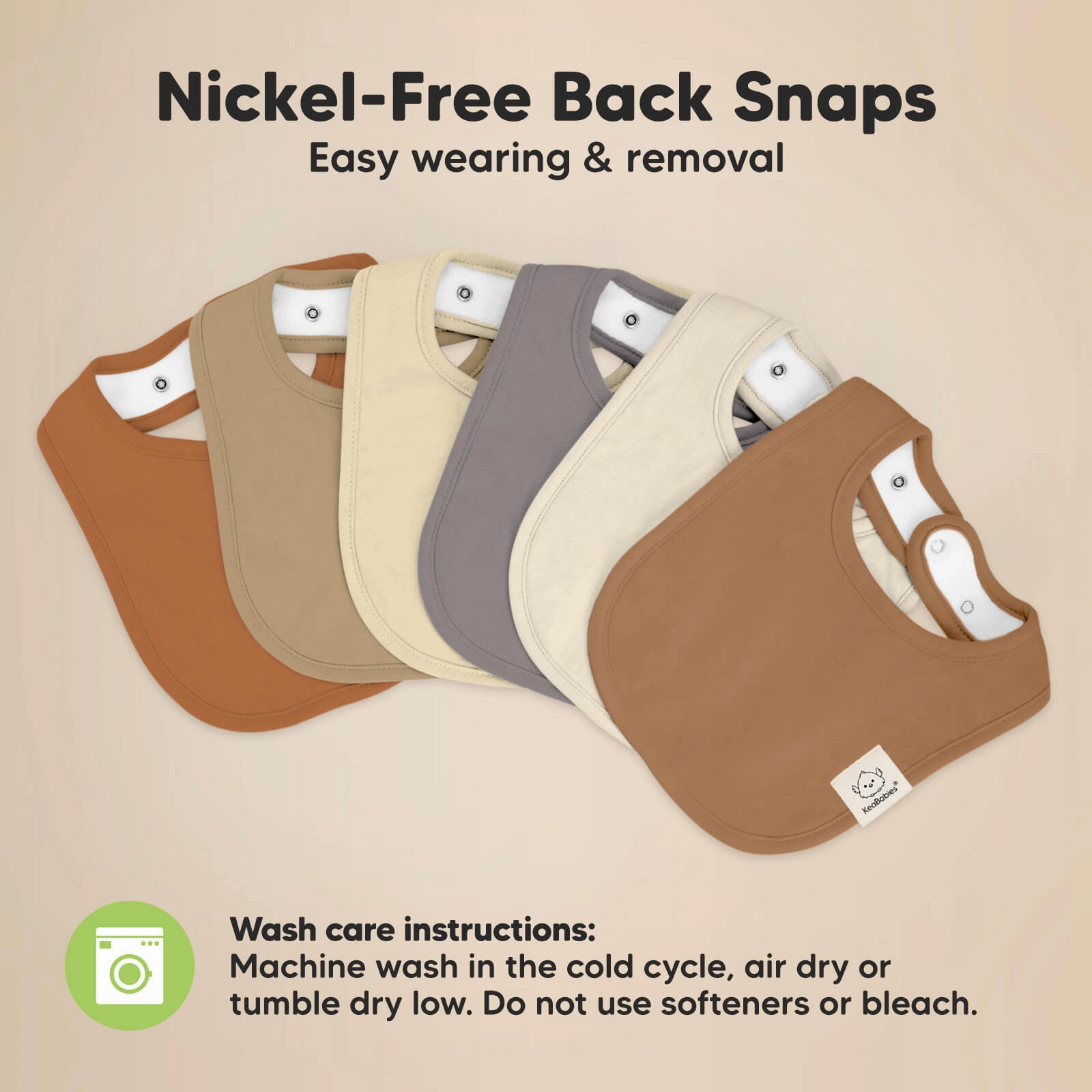 8-Pack Urban Drool Bibs (Terracotta)