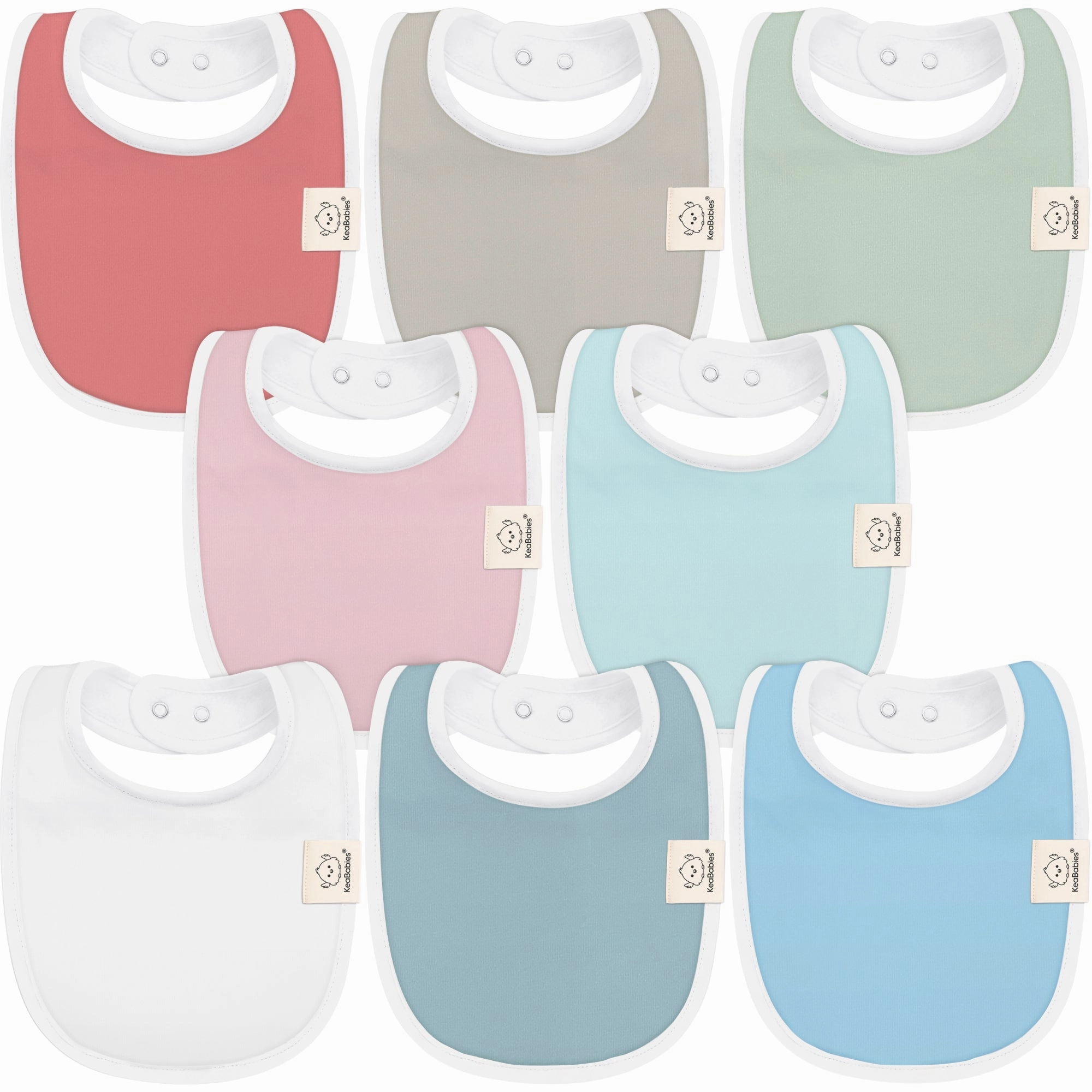 8-Pack Urban Drool Bibs