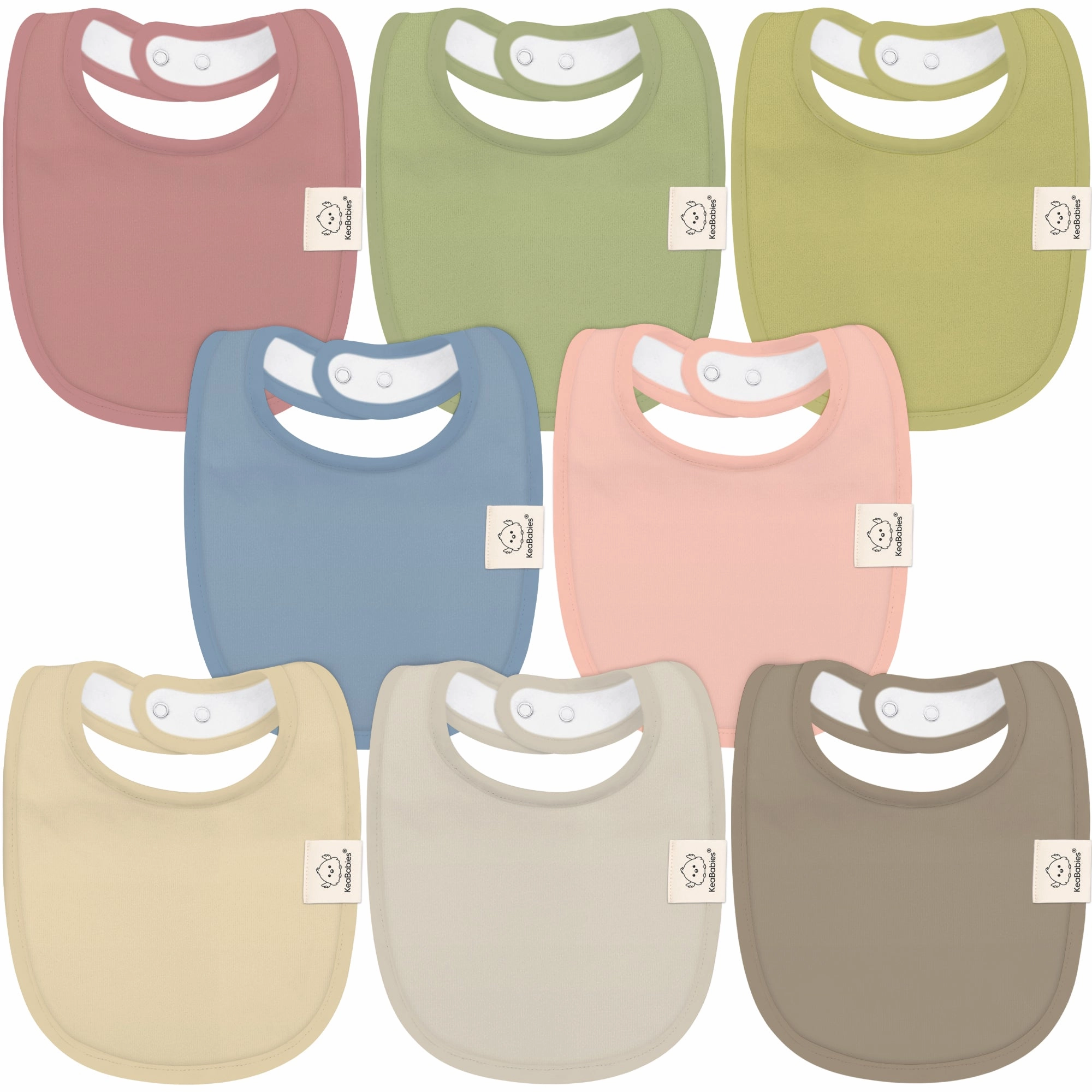 8-Pack Urban Drool Bibs