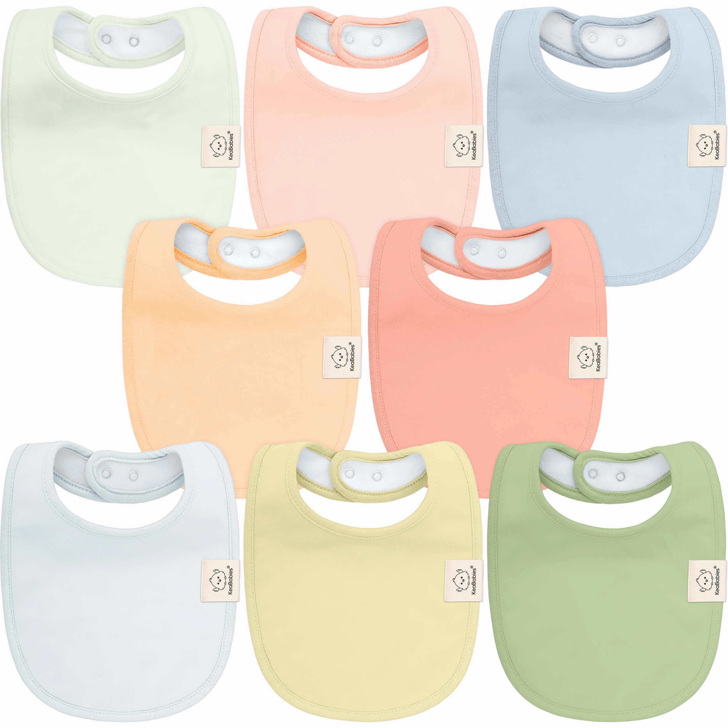 8-Pack Urban Drool Bibs