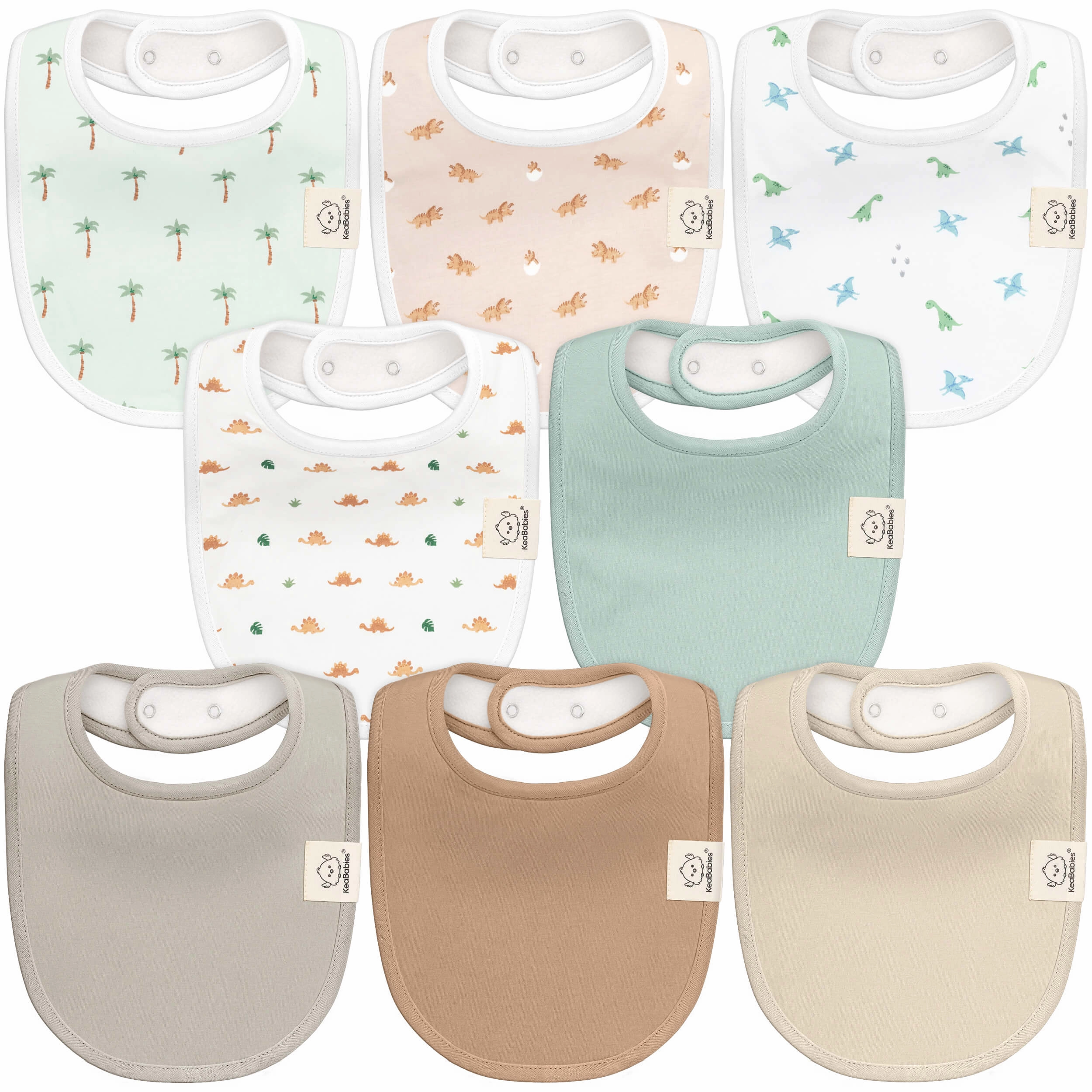 8-Pack Urban Drool Bibs