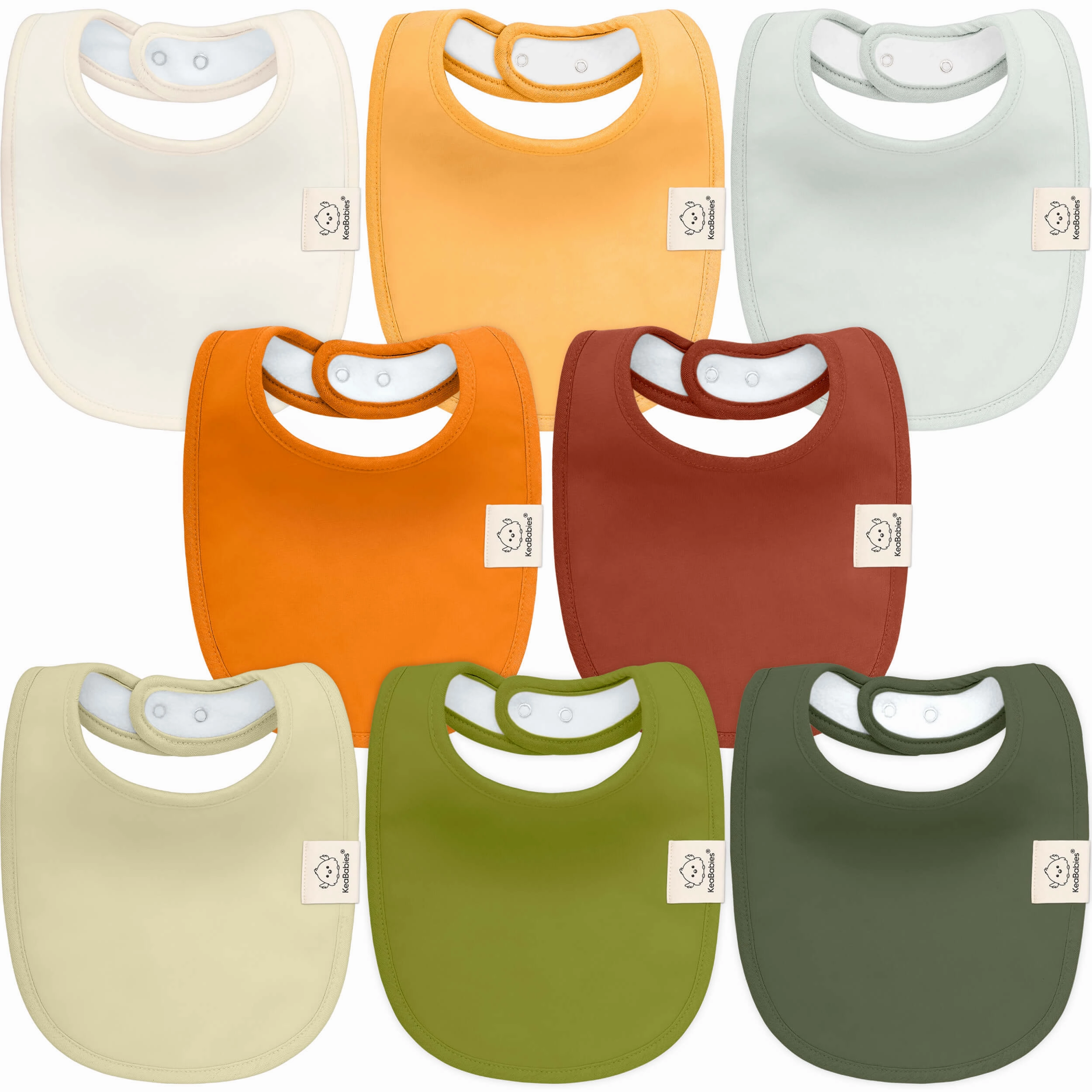 8-Pack Urban Drool Bibs