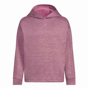 adidas - Girls' (Junior) Game & Go 3-Stripes Fleece Hoodie (IQ5989)