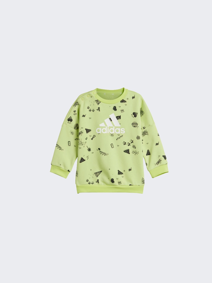 Adidas Bluv Q3 Baby-Boys Sportswear Set Pulse Lime/Black