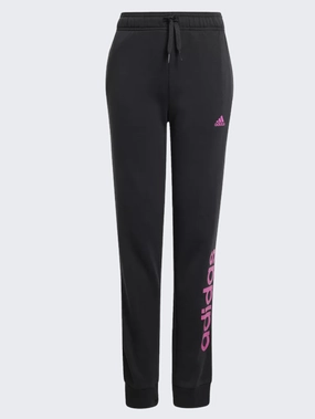 Adidas Logo Print Kids-Girls Sportswear Pant Black/Purple