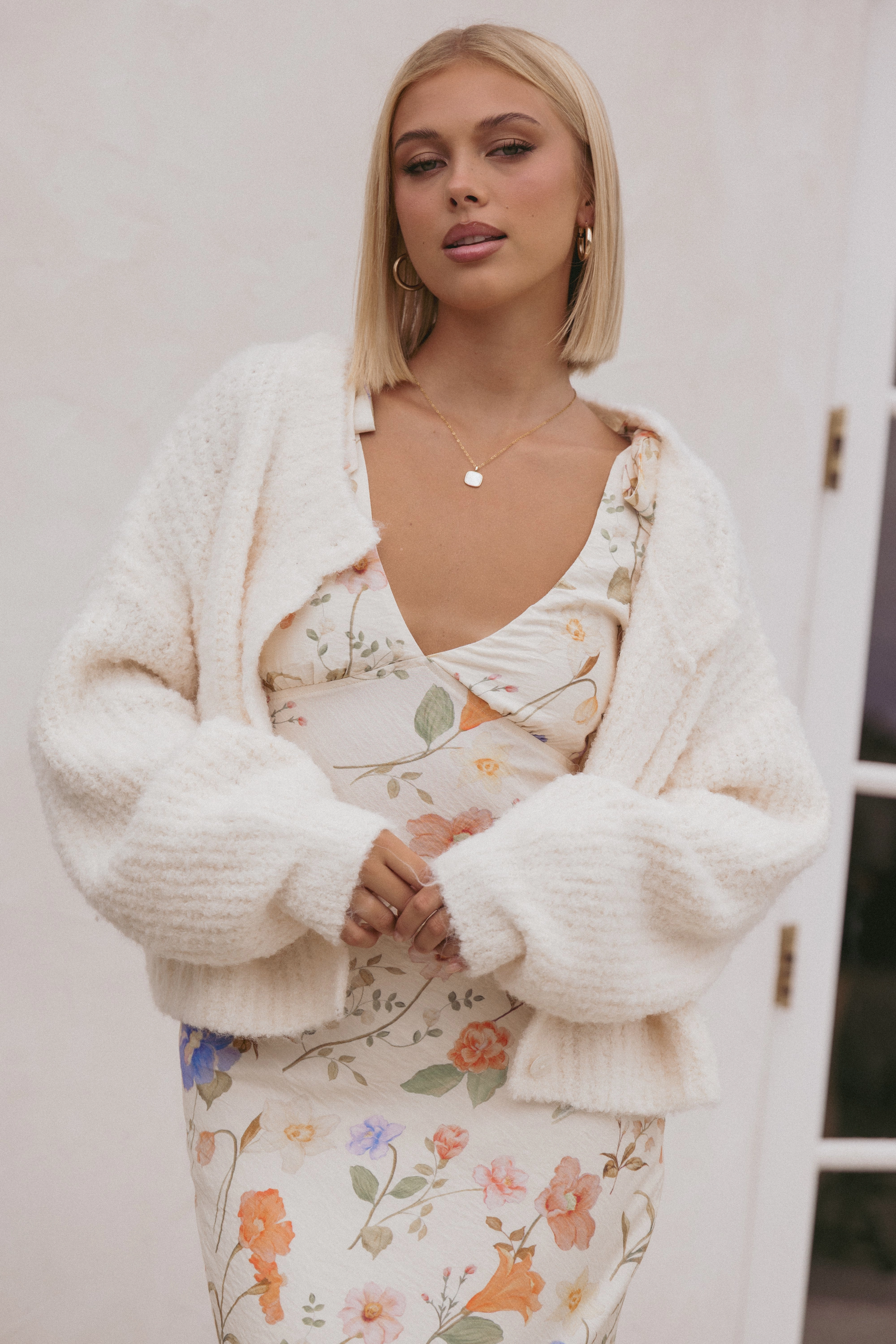Albertine Cardigan - White
