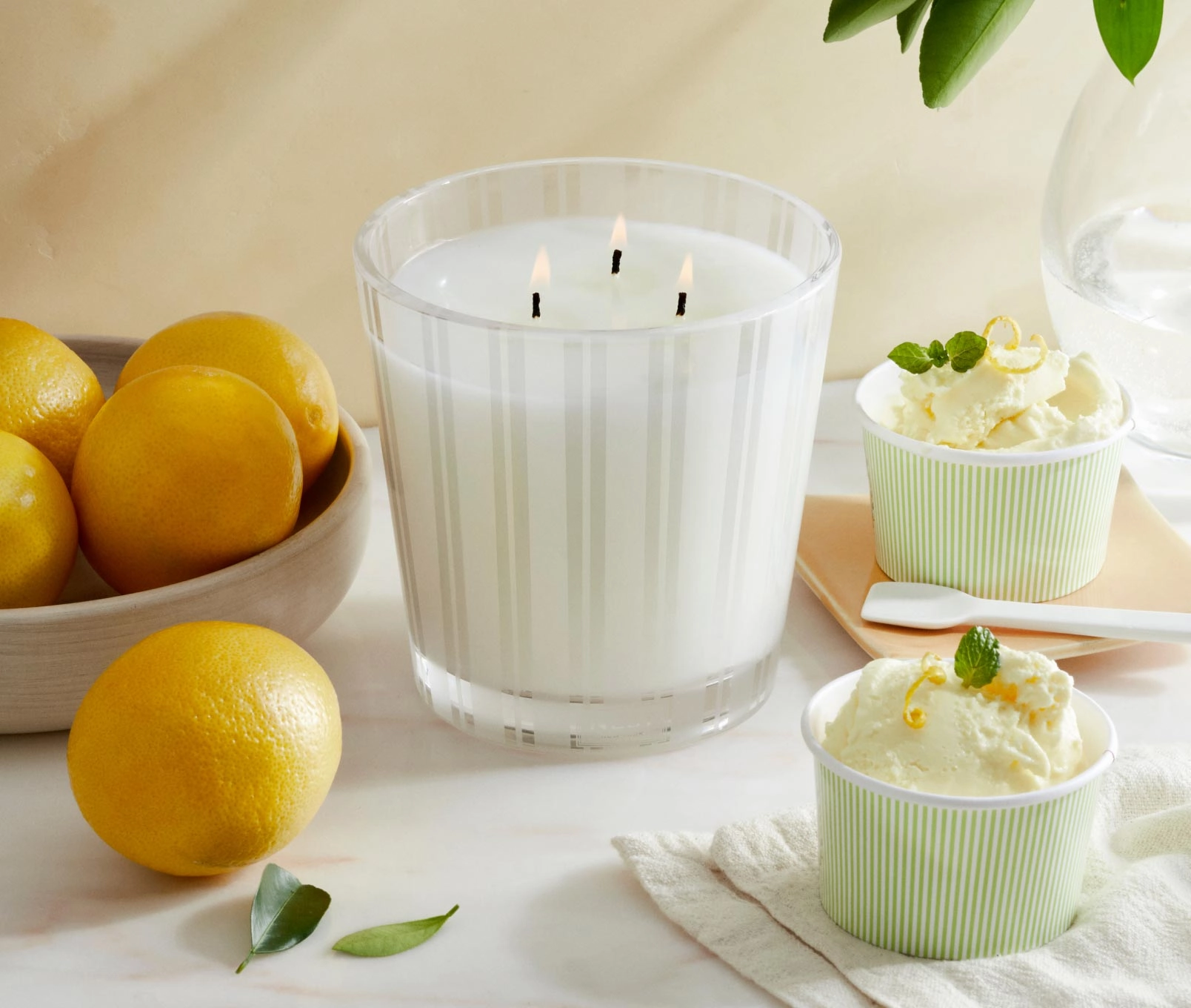 Amalfi Lemon & Mint 3-Wick Candle
