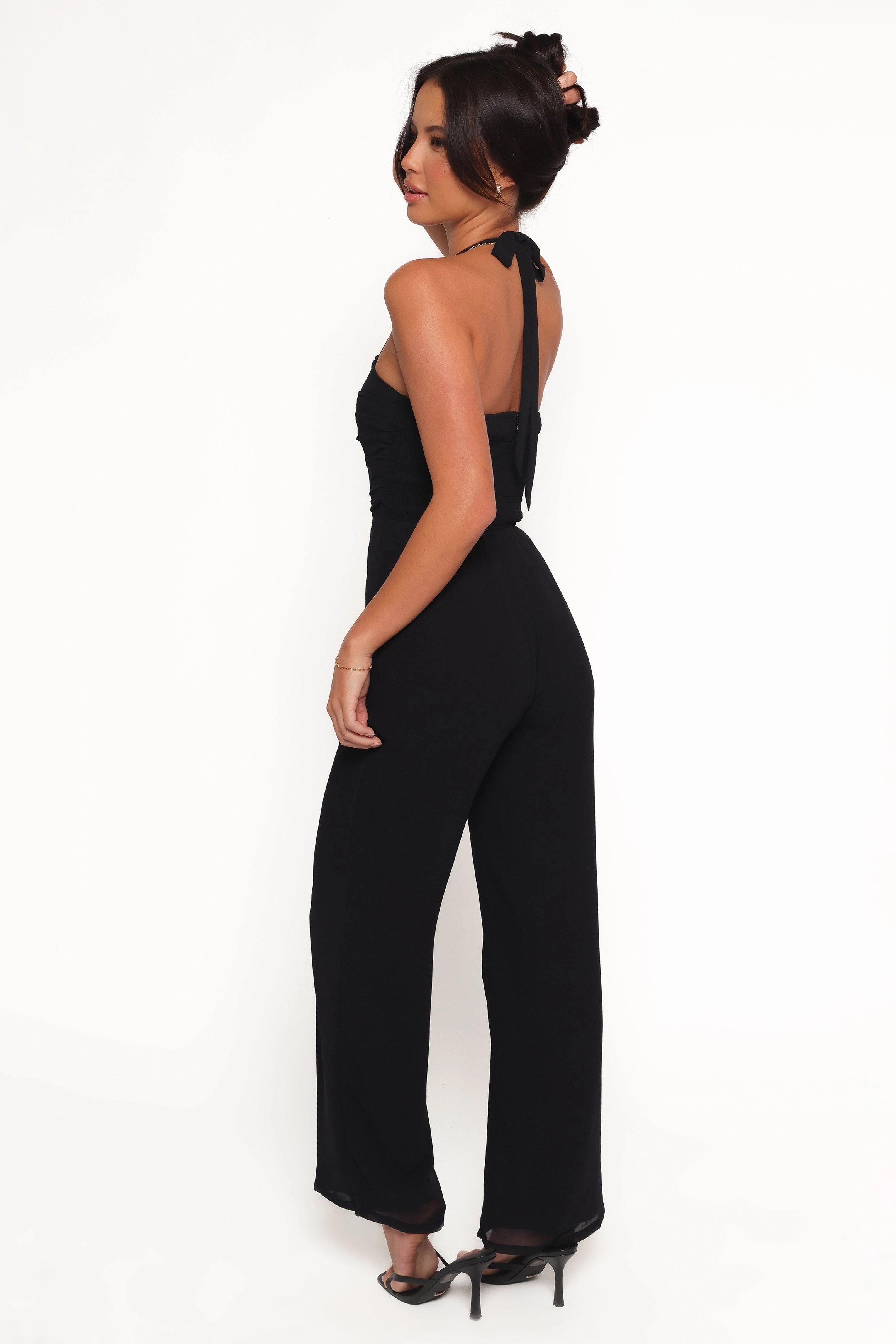 Amhran Halter Jumpsuit - Black