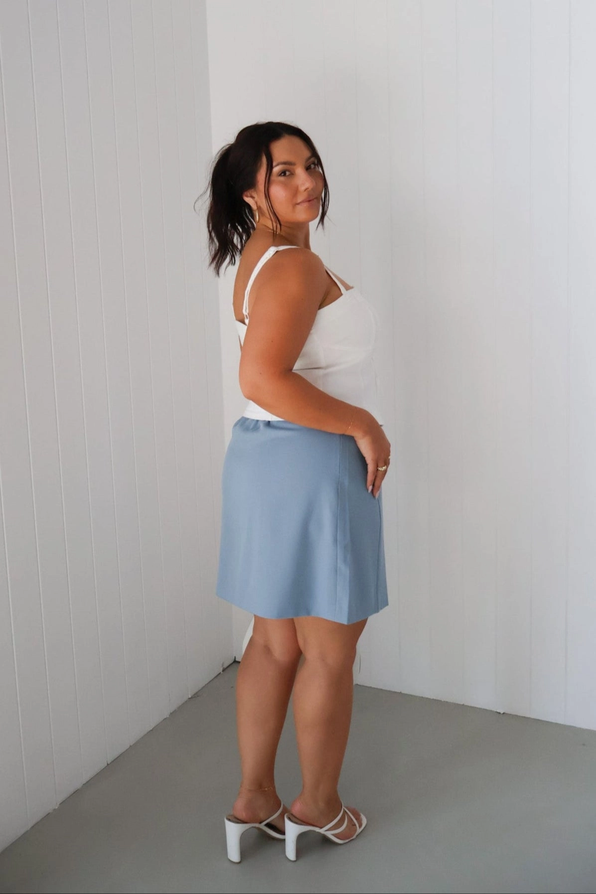 ANA SKIRT POWDER BLUE