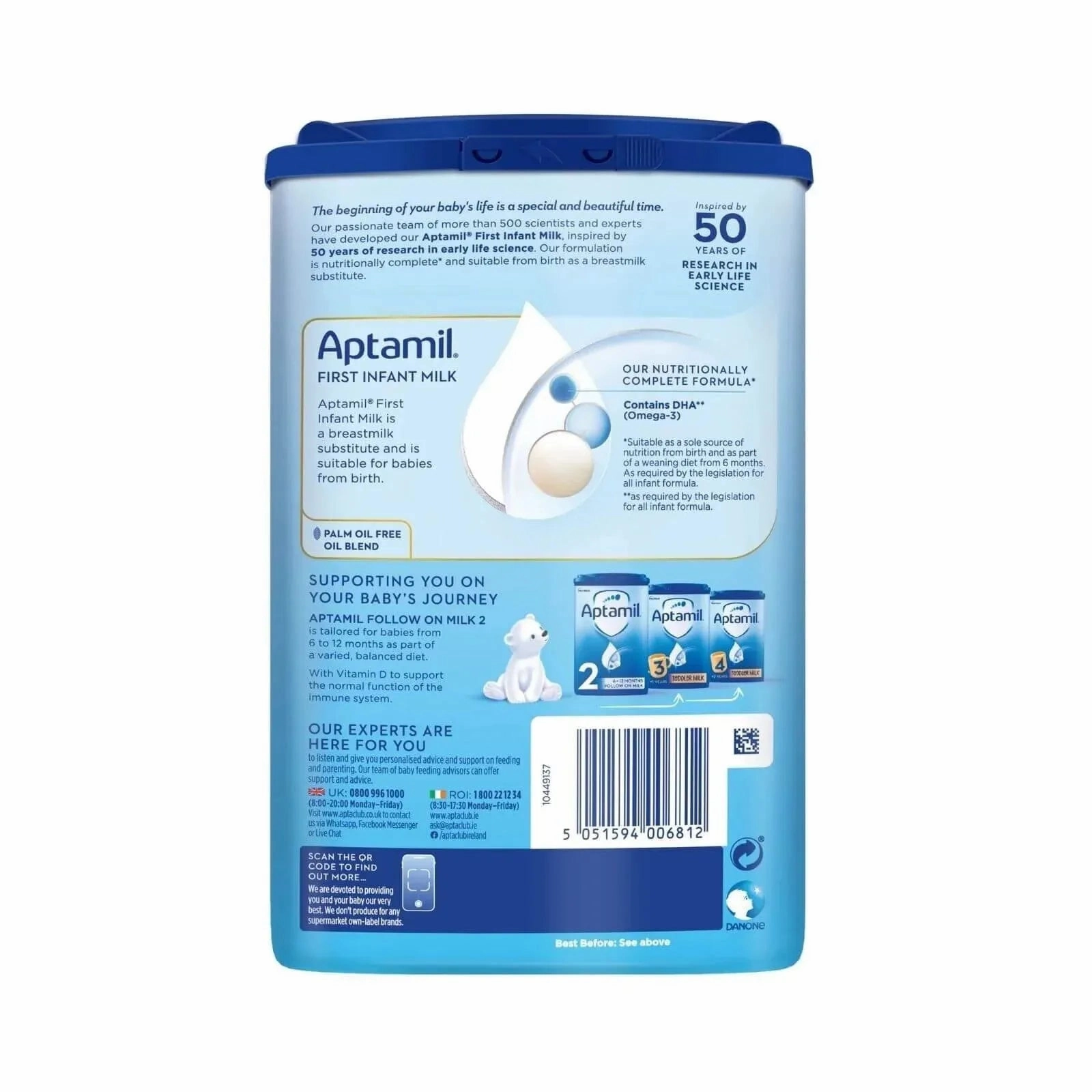 Aptamil 1 First Infant Milk Powder from Birth 800g