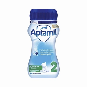 Aptamil 2 Follow On Ready to Drink Liquid Milk 6-12 months 200ml