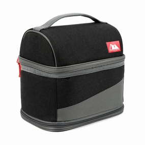 Arctic Zone 10004626 Expandable Lunch Box with Ice Pack, Black/Gray