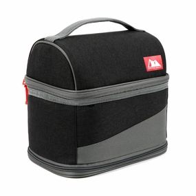 Arctic Zone 10004626 Expandable Lunch Box with Ice Pack, Black/Gray