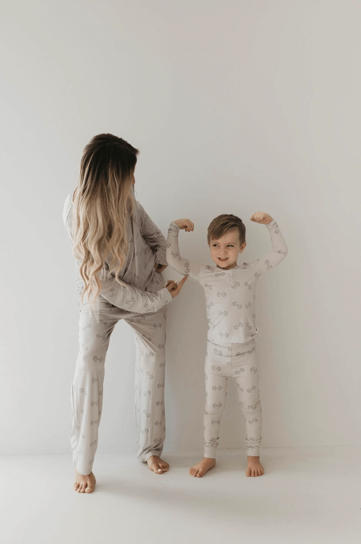 Arm Day | Men's Long Sleeve  Bamboo Pajamas