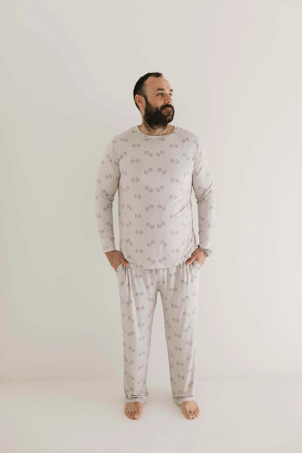 Arm Day | Men's Long Sleeve  Bamboo Pajamas