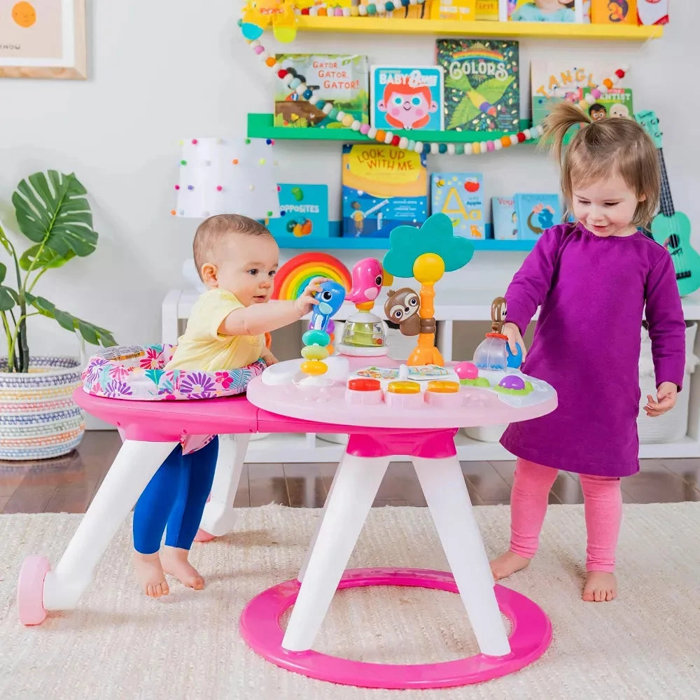 Around We Go 2-in-1 Walk-Around Activity Center & Table- Tropical Coral (See Description)