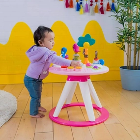 Around We Go 2-in-1 Walk-Around Activity Center & Table- Tropical Coral (See Description)