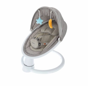 Auto Baby Swing with Mosquito Net and Canopy Pillow - Gray