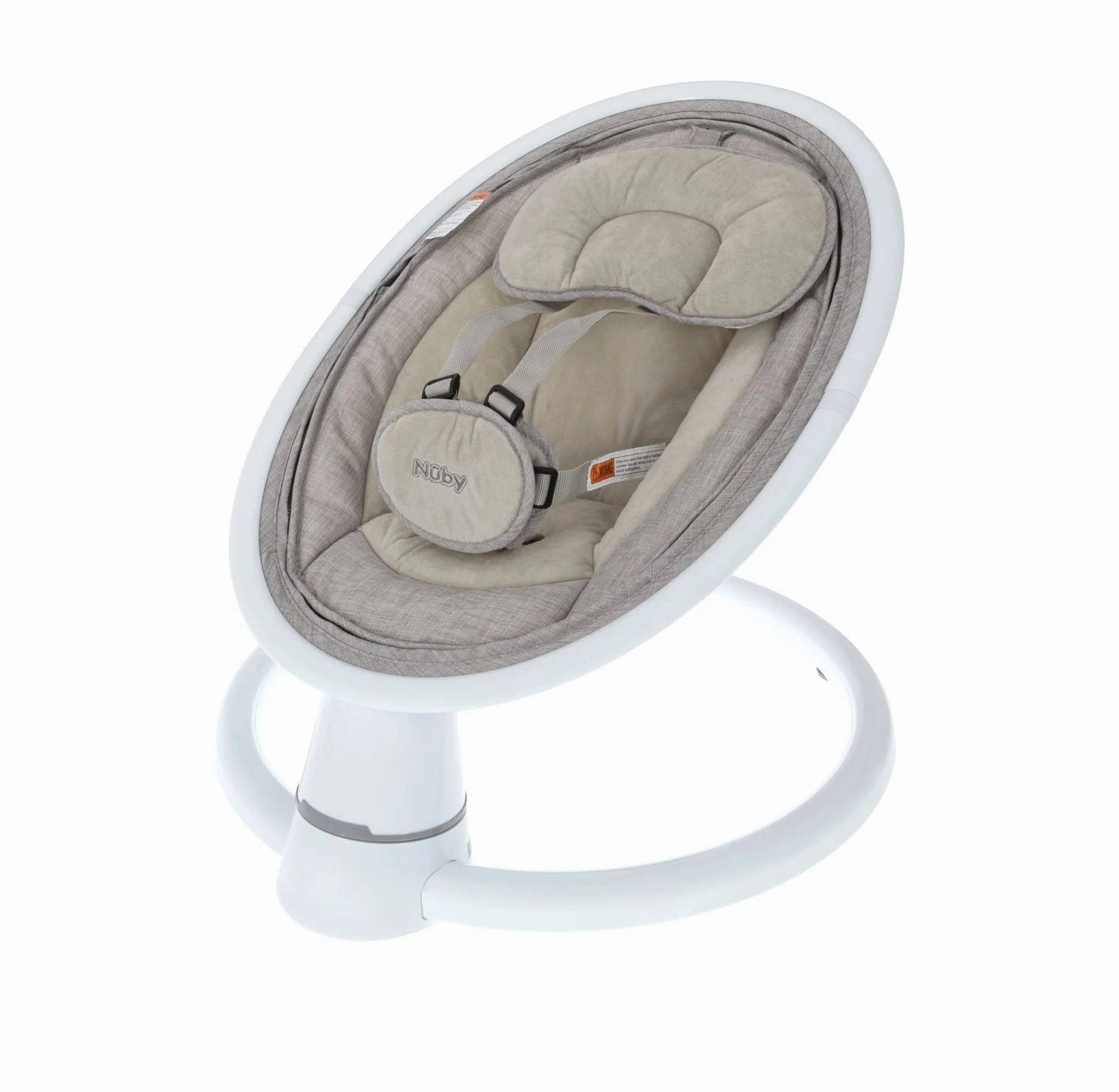 Auto Baby Swing with Mosquito Net and Canopy Pillow - Gray