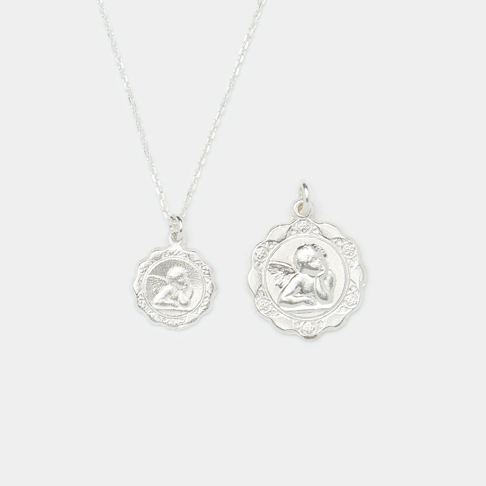 Baby Luna Medallion in Silver for Her