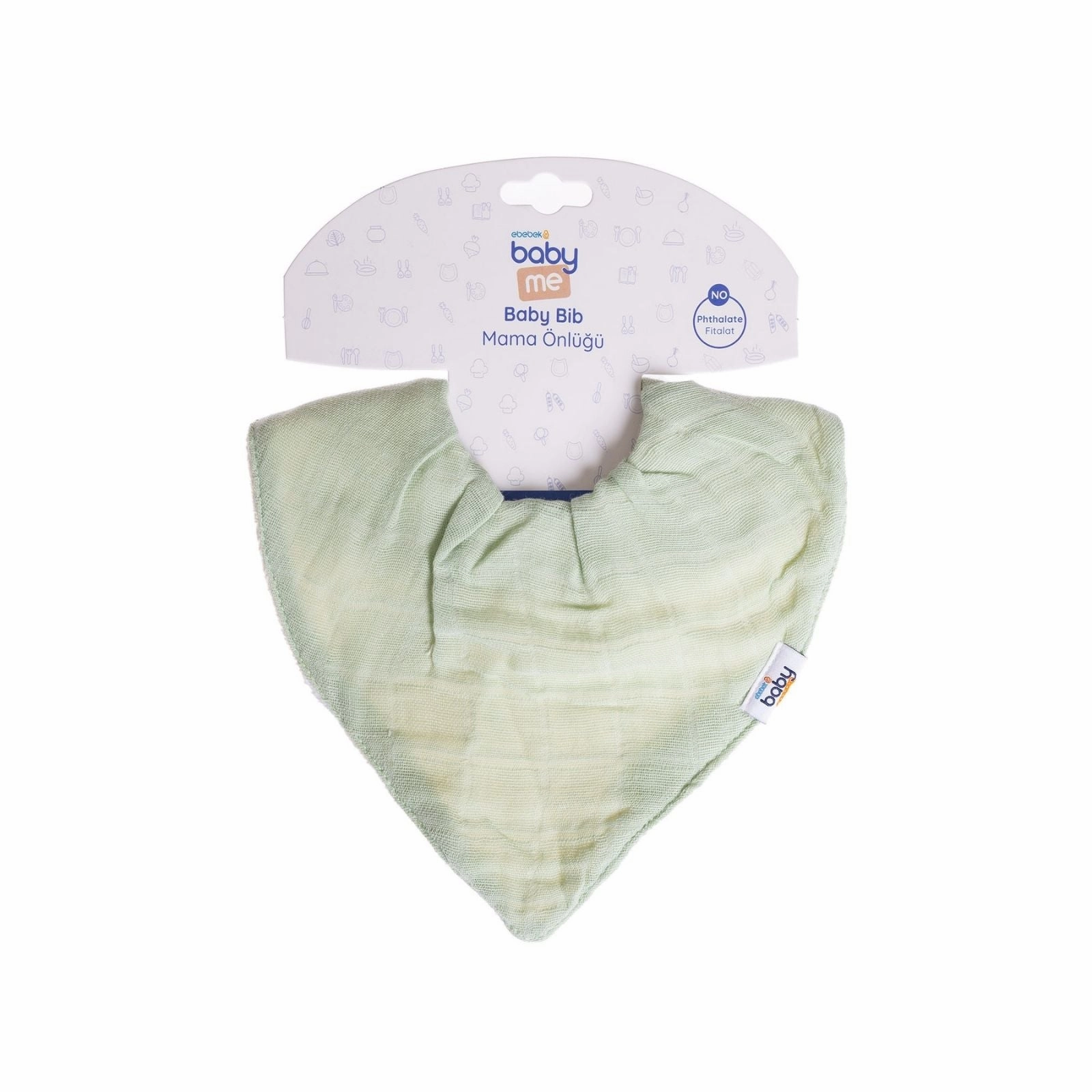 baby me Muslin Dribble Bib Green
